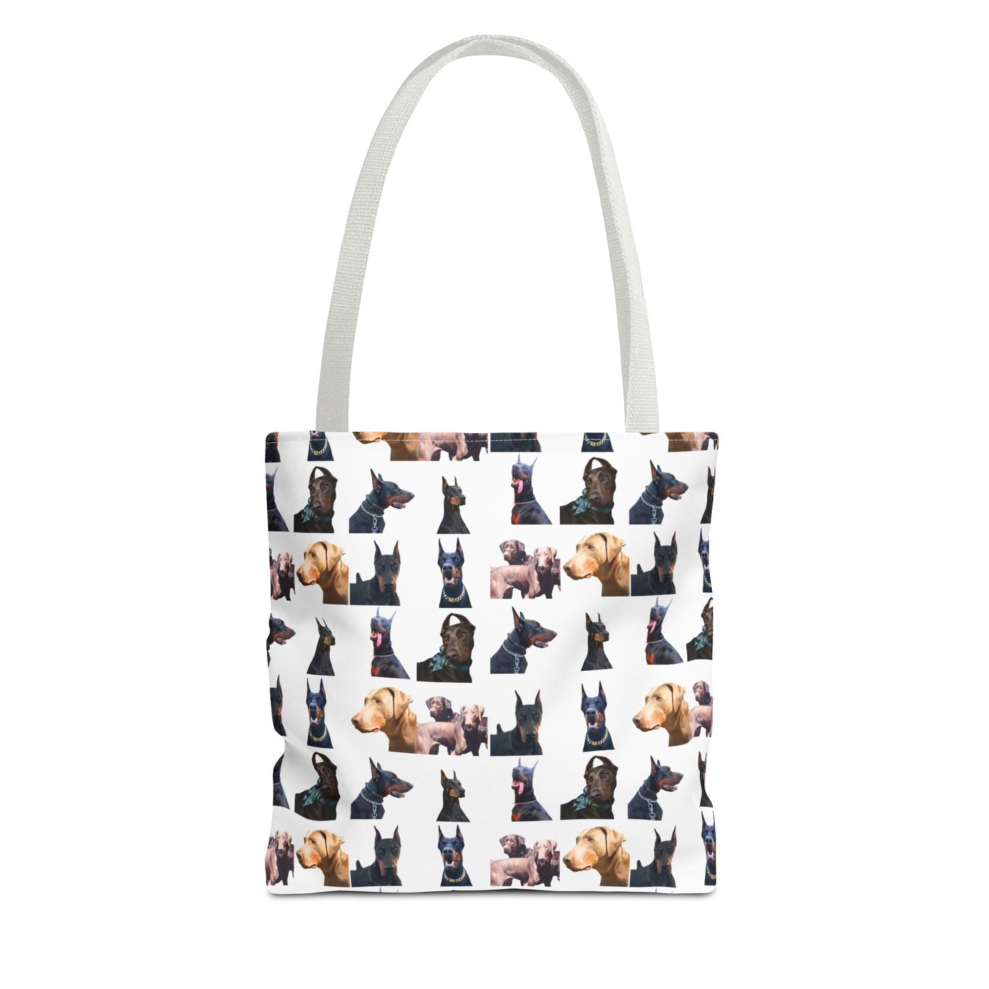 Edition 8 Doberman Model Pattern White Tote Bag