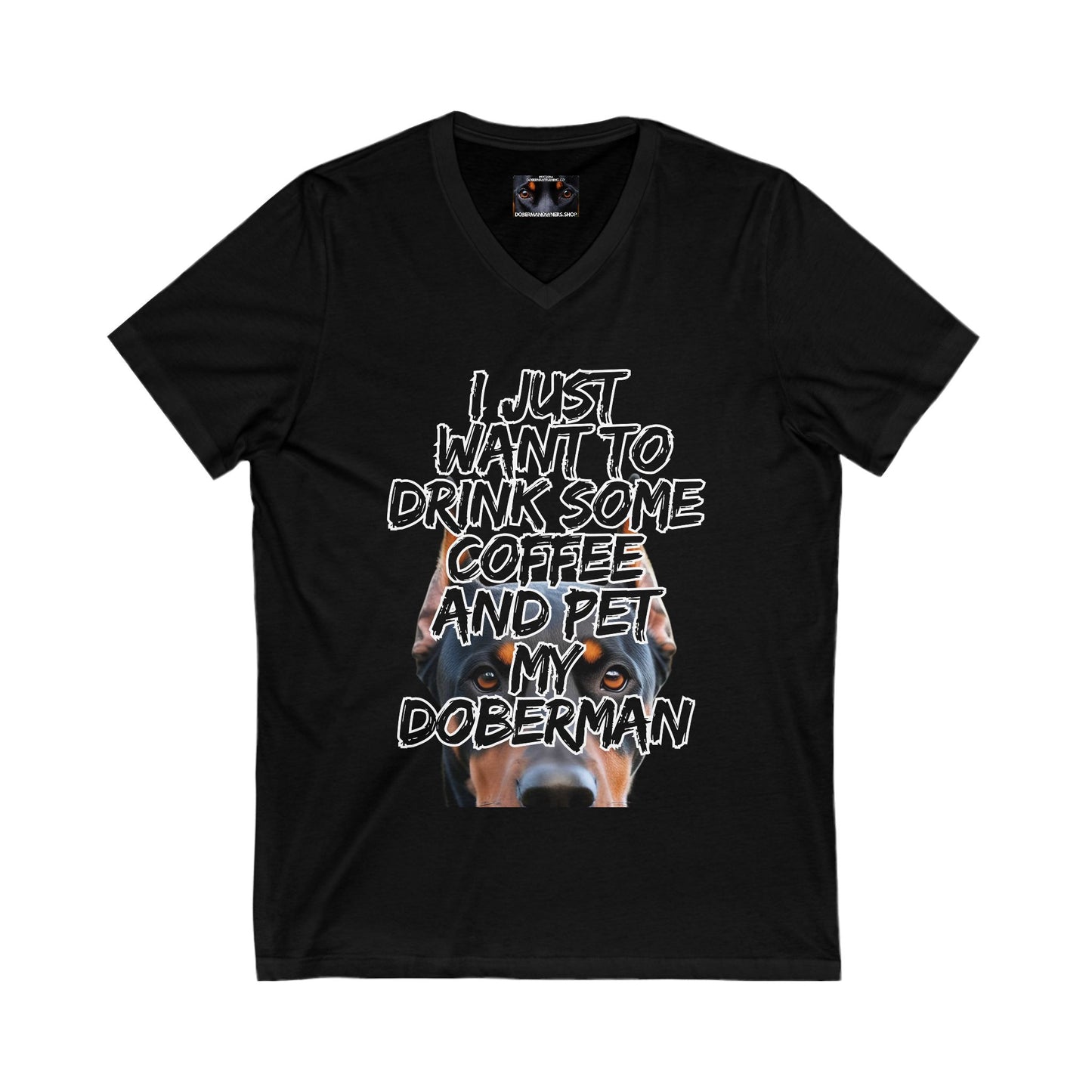 Just 3 Unisex Jersey Short Sleeve V-Neck Tee