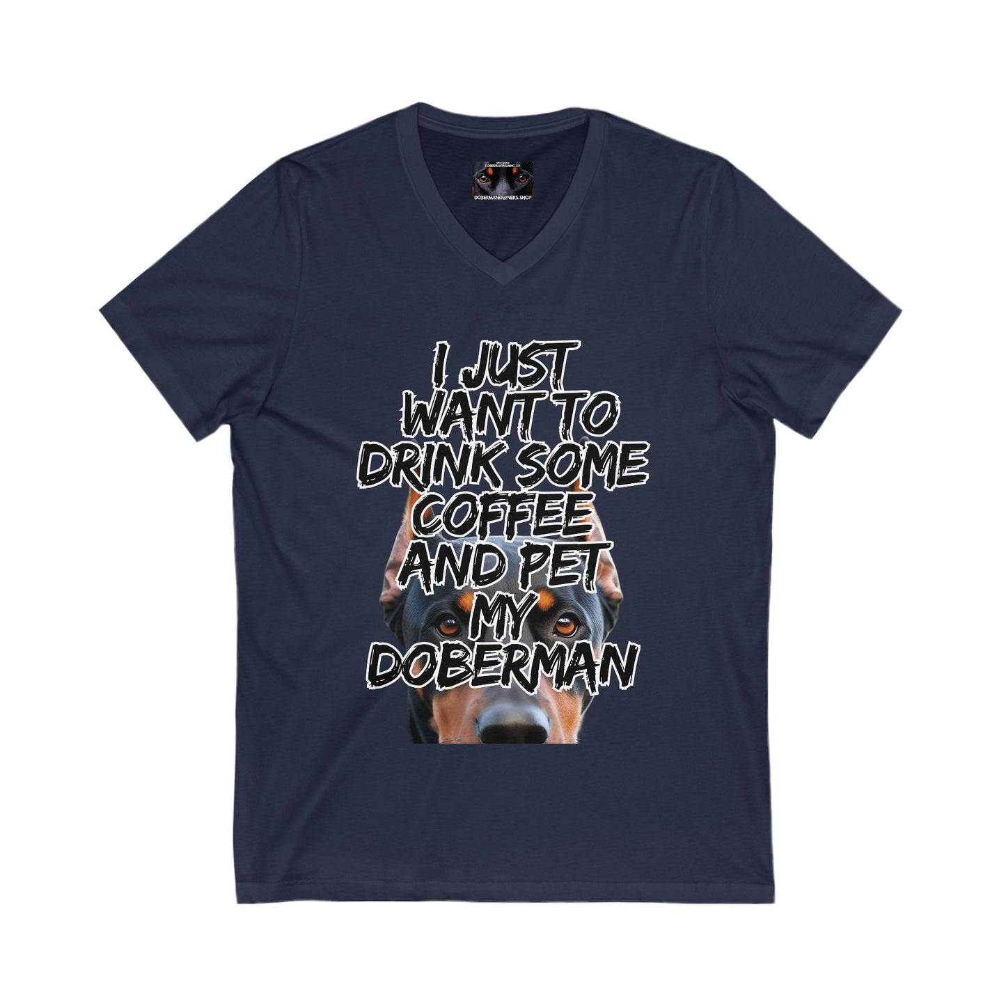 Just 3 Unisex Jersey Short Sleeve V-Neck Tee