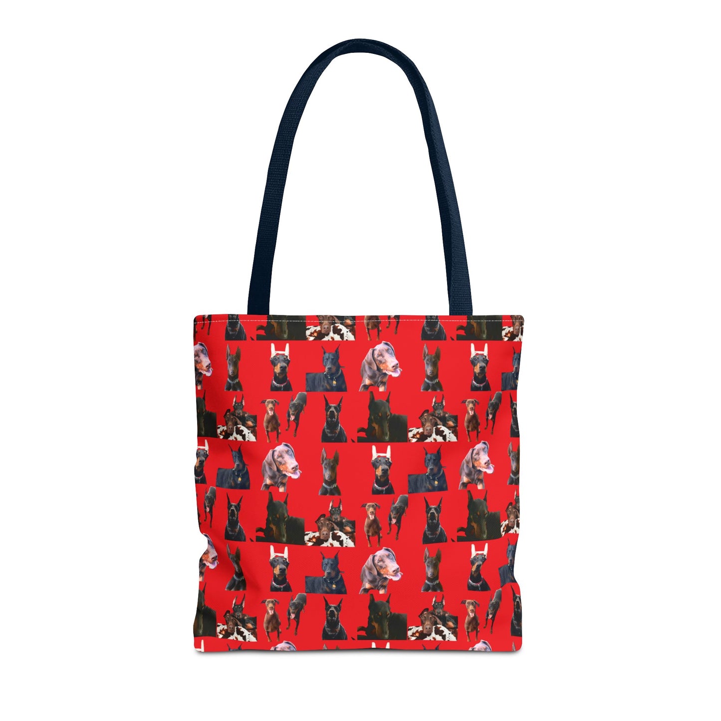 Edition 10 Doberman Model Pattern Red Tote Bag