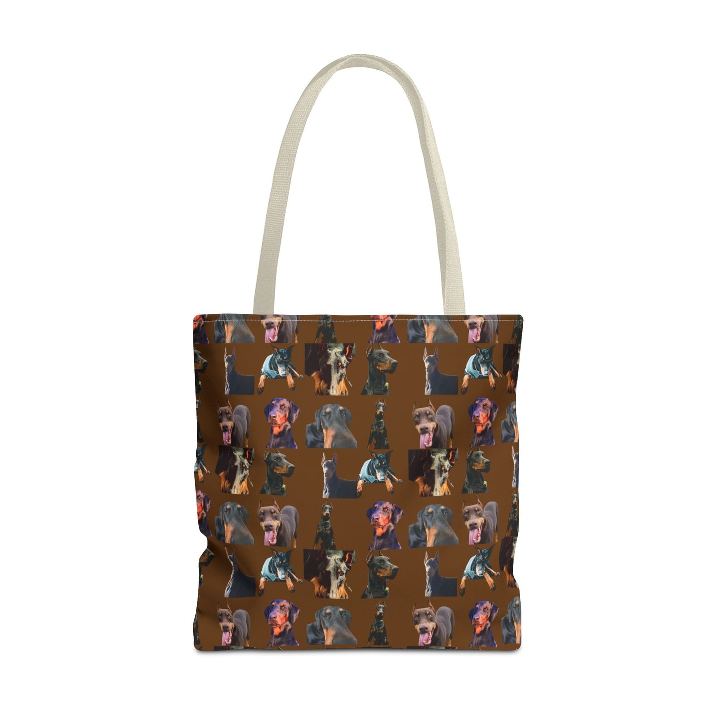 Edition 3 Doberman Model Pattern Brown Tote Bag