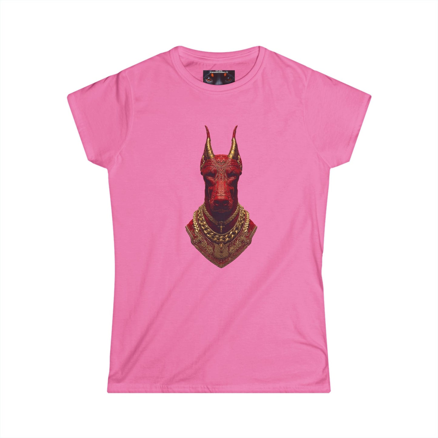 Doberman Goat 3 Women's Softstyle Tee