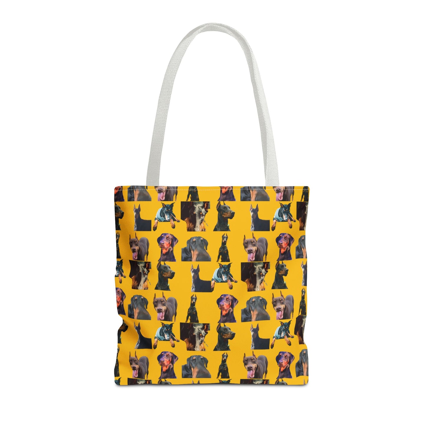 Edition 3 Doberman Model Pattern Yellow Tote Bag