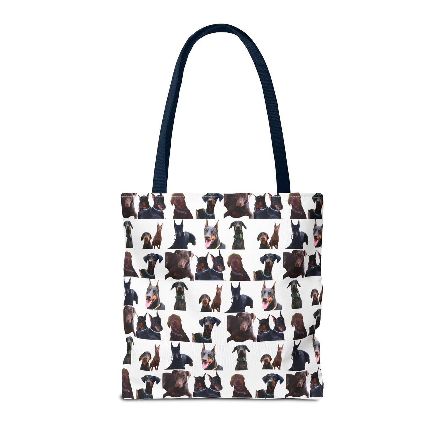 Edition 5 Doberman Model Pattern White Tote Bag