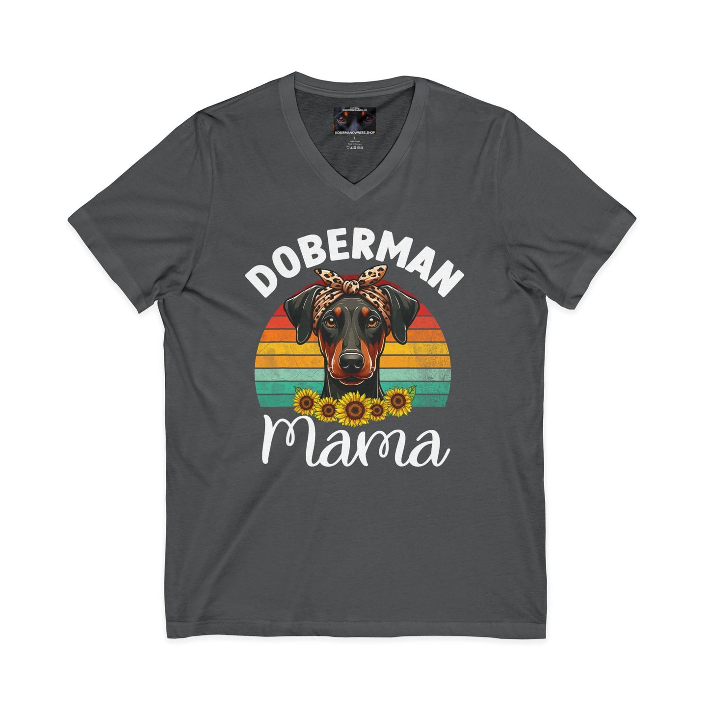 Mama 1 Private Label Unisex Jersey Short Sleeve V-Neck Tee
