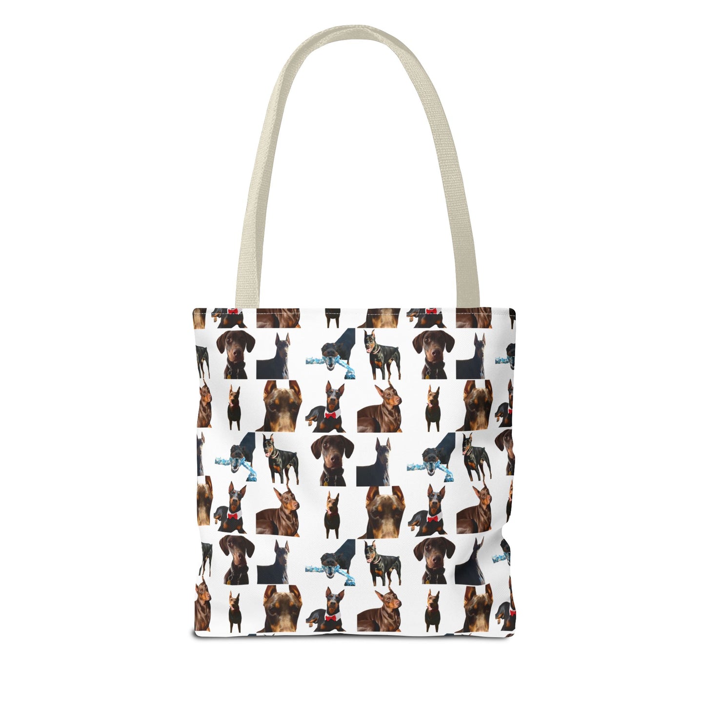 Edition 1 Doberman Model Pattern White Tote Bag