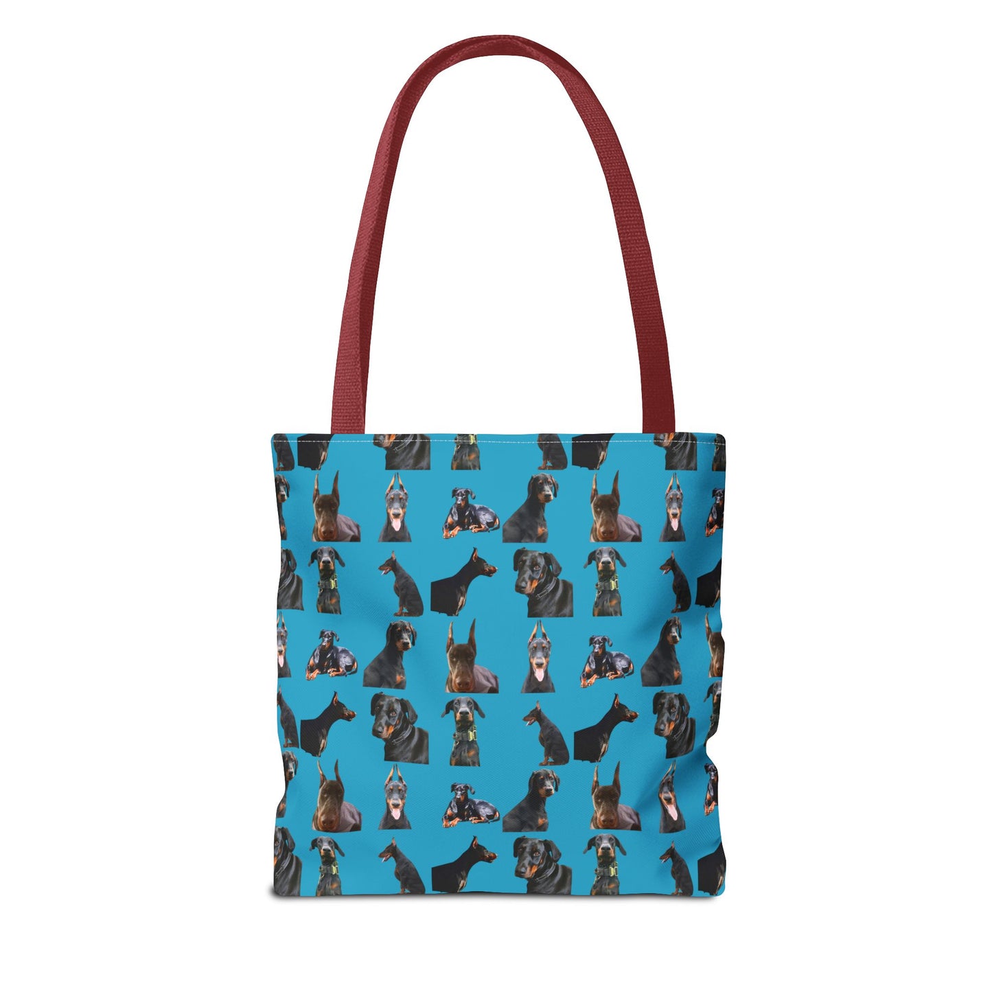 Edition 6 Doberman Model Pattern Turquoise Tote Bag