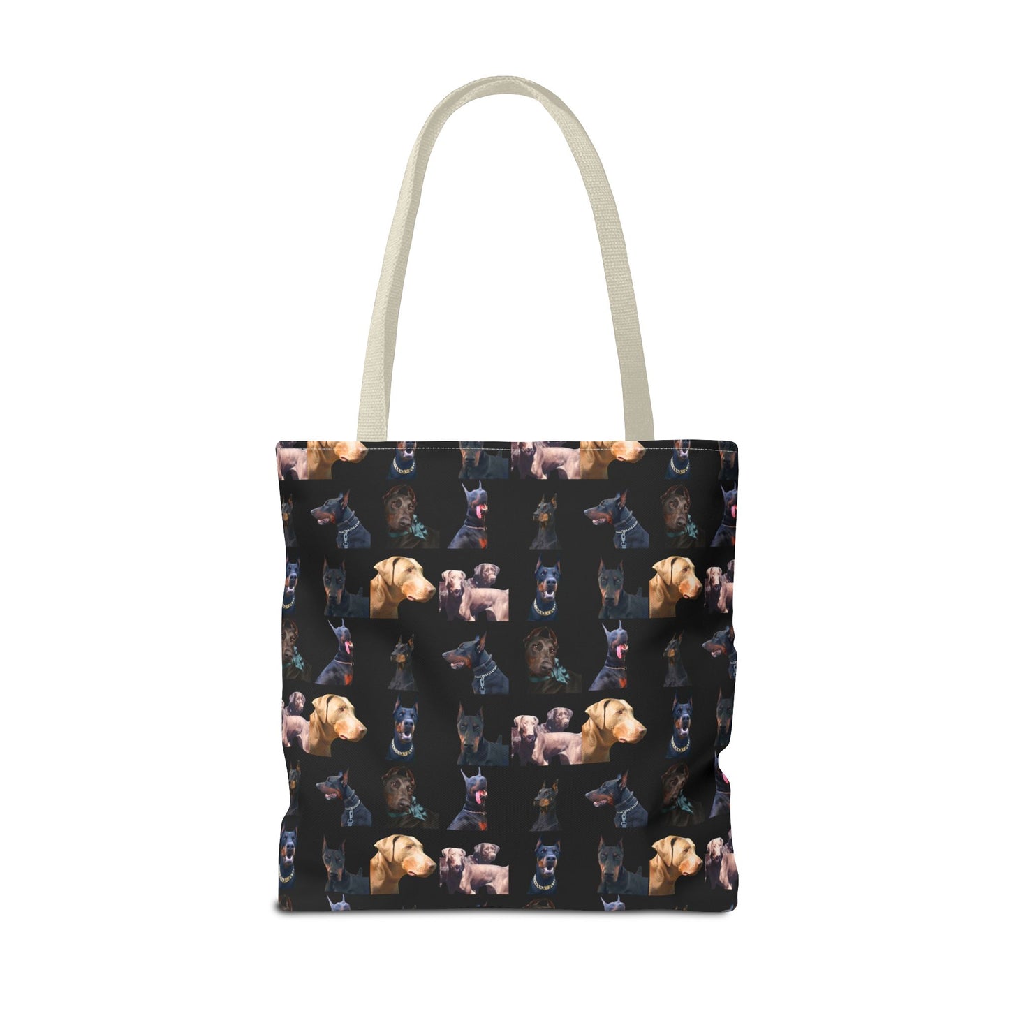 Edition 8 Doberman Model Pattern Black Tote Bag