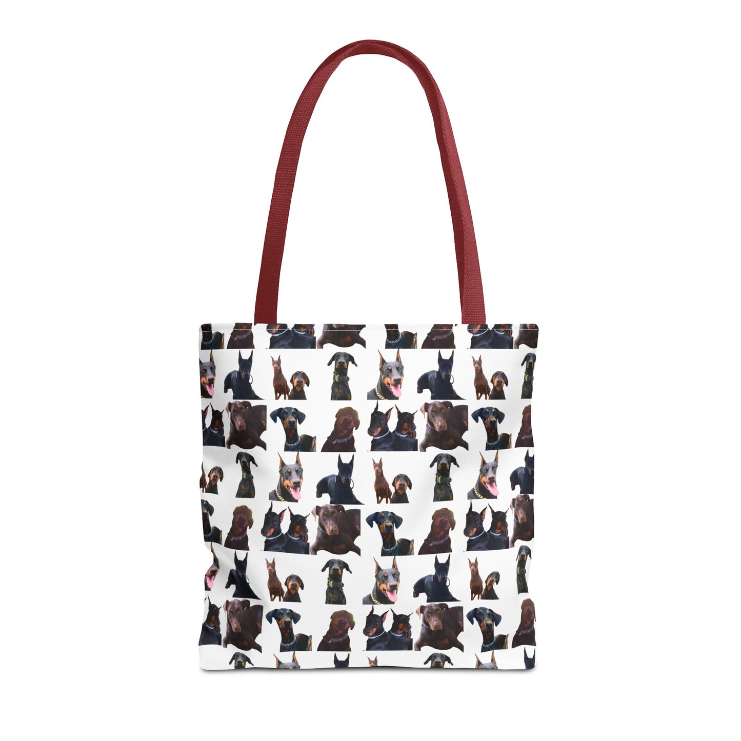 Edition 5 Doberman Model Pattern White Tote Bag