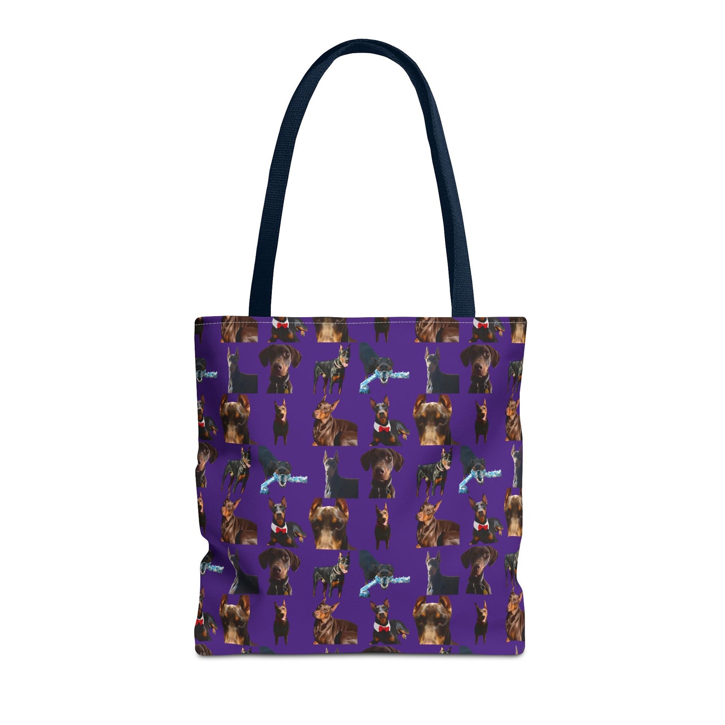 Edition 1 Doberman Model Pattern Purple Tote Bag