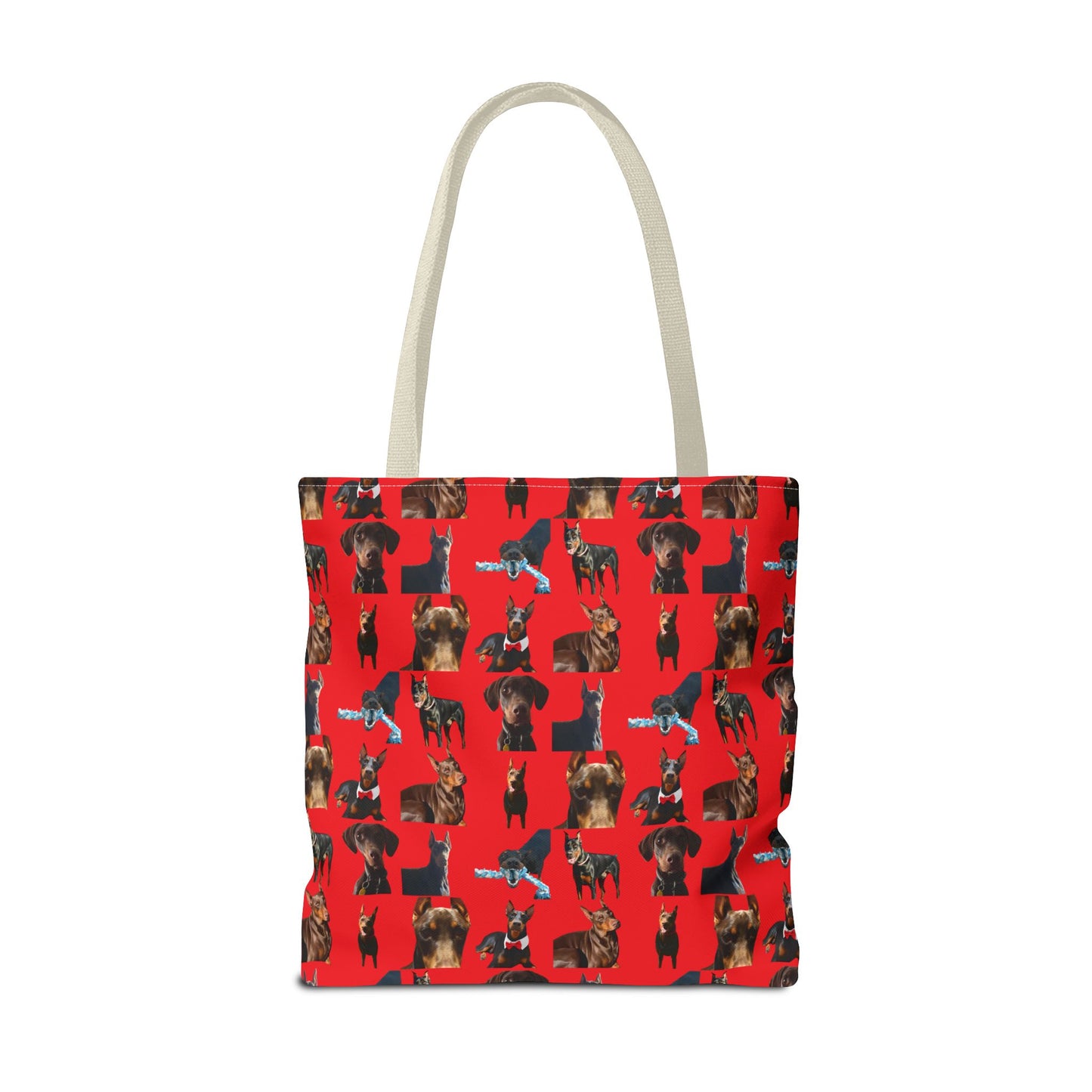 Edition 1 Doberman Model Pattern Red Tote Bag