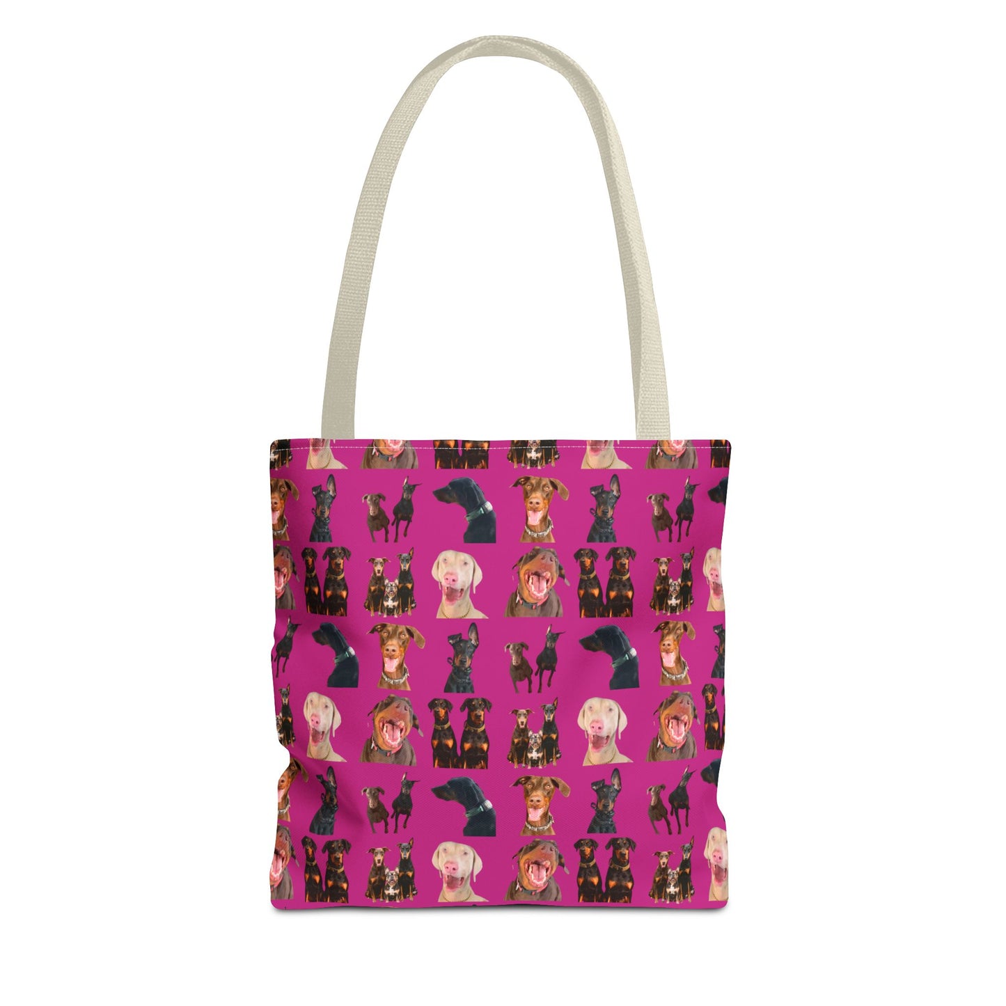 Edition 9 Doberman Model Pattern Pink Tote Bag