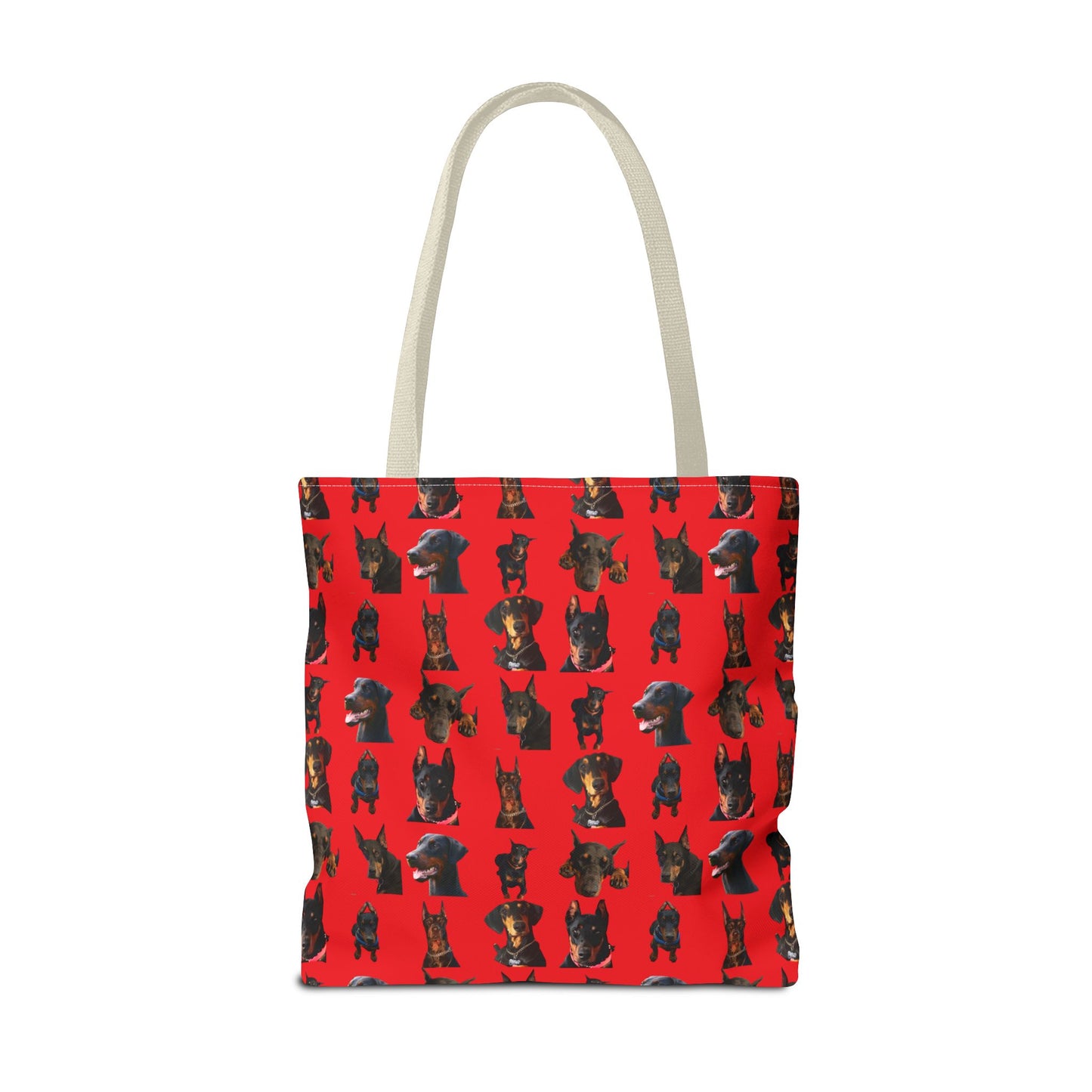 Edition 2 Doberman Model Pattern Red Tote Bag