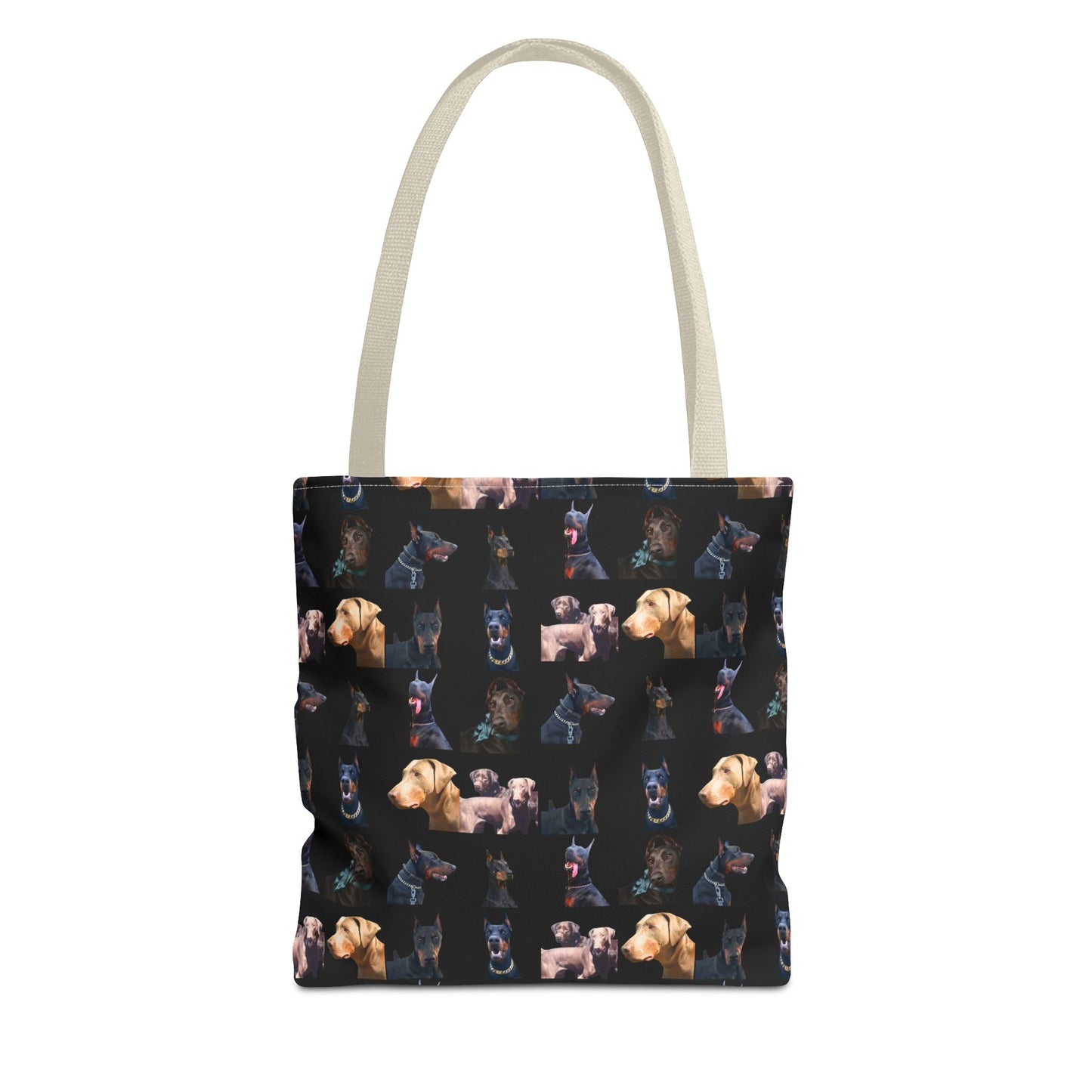 Edition 8 Doberman Model Pattern Black Tote Bag