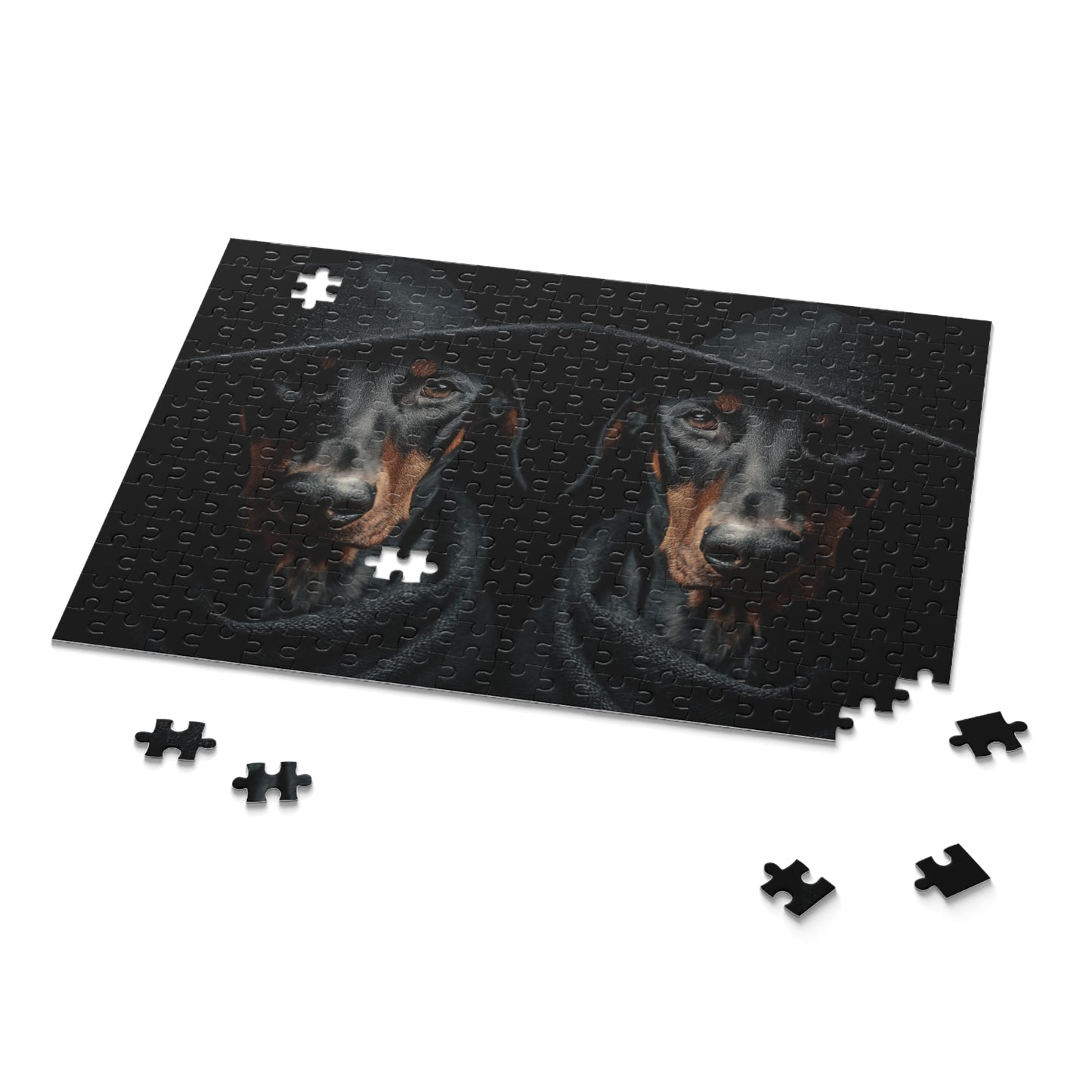 Human Mental Stimulation 3 Puzzle Black Lab Portrait Puzzle 1 Jigsaw (120/252/500 Pieces)