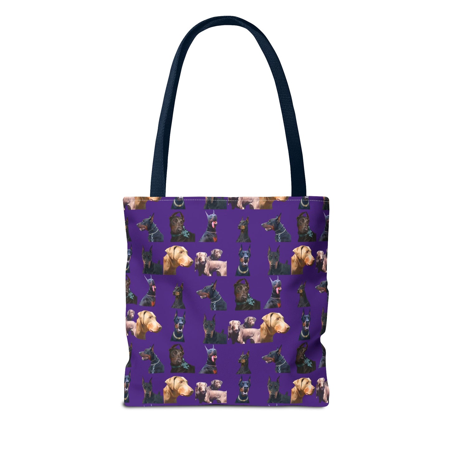 Edition 8 Doberman Model Pattern Purple Tote Bag