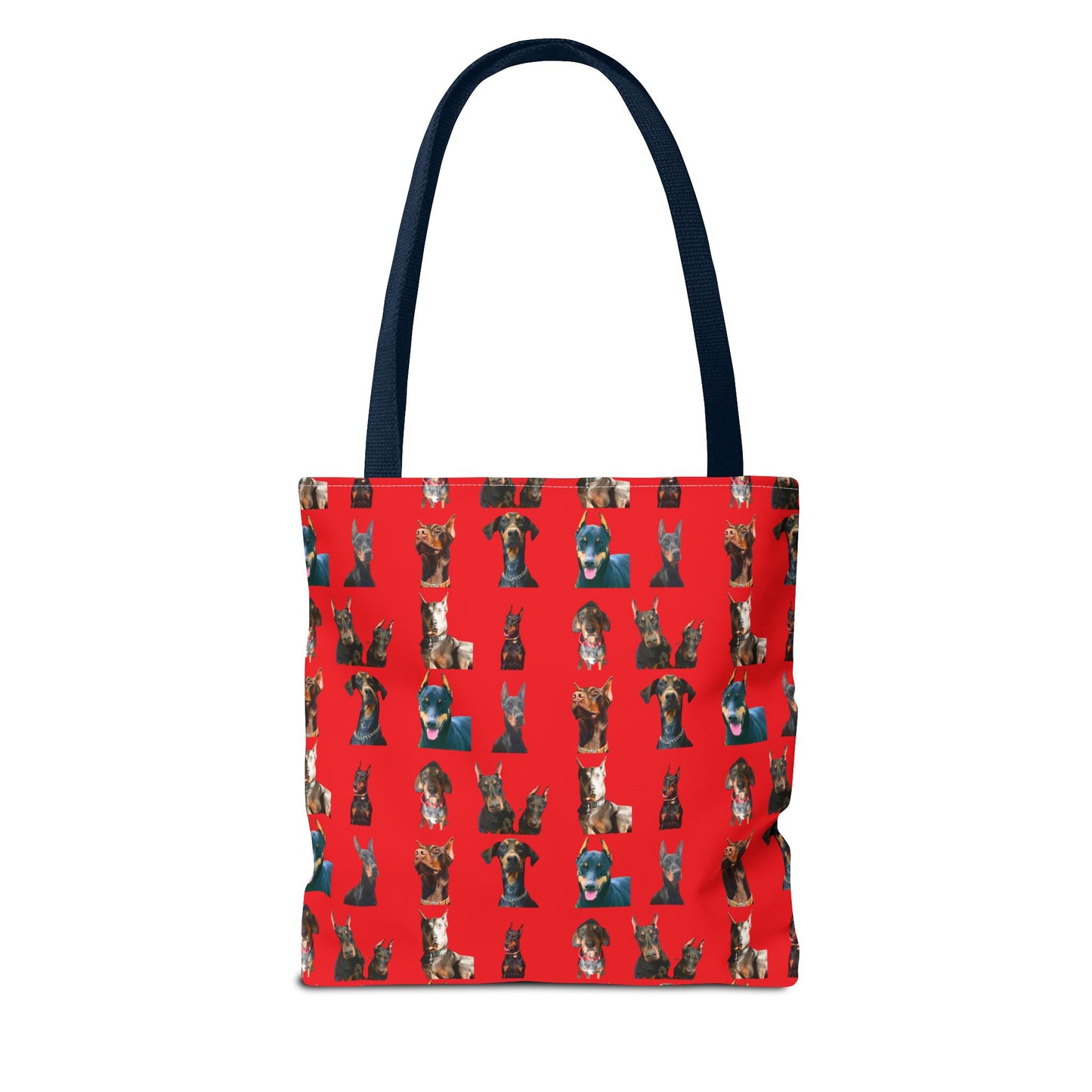 Edition 4 Doberman Model Pattern Red Tote Bag