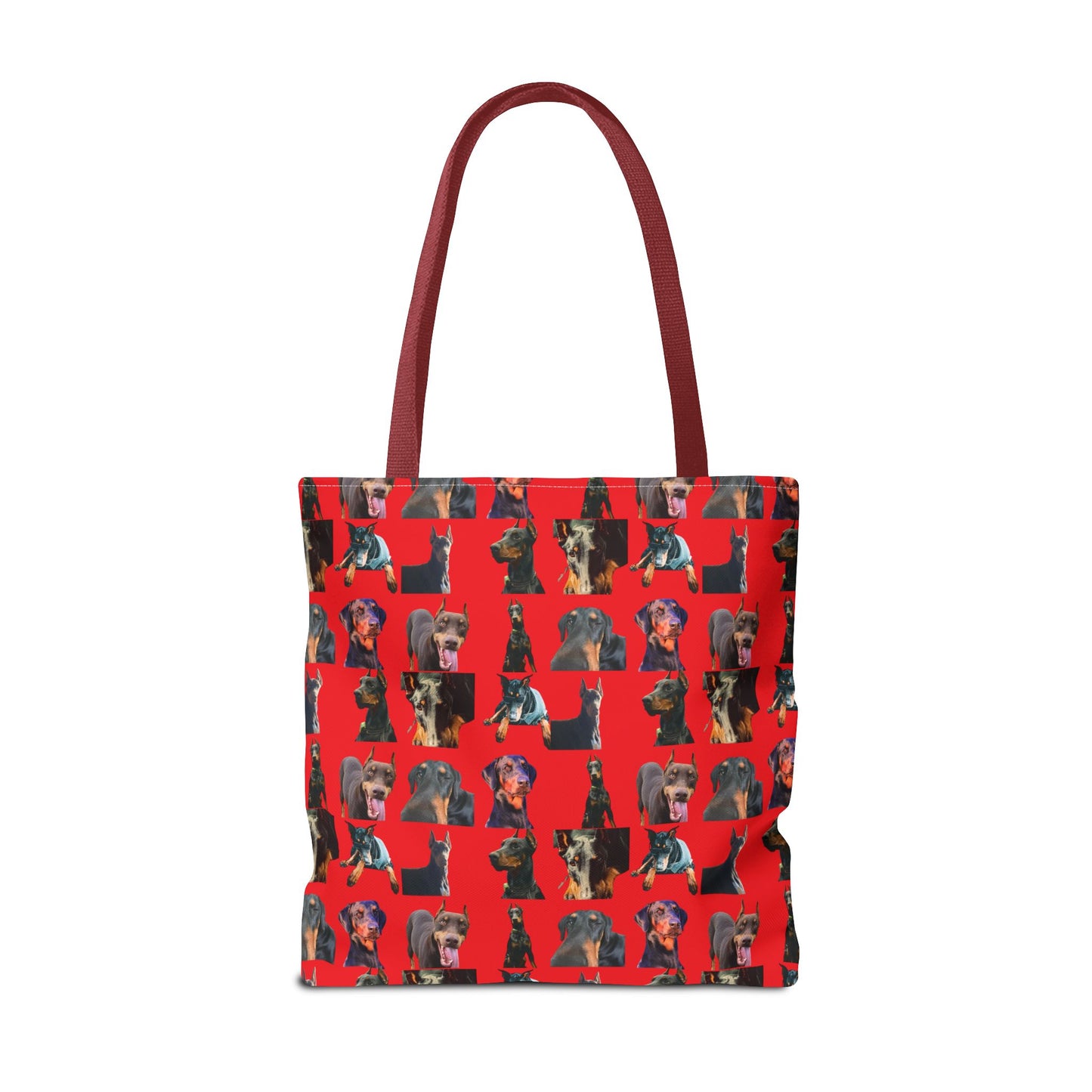 Edition 3 Doberman Model Pattern Red Tote Bag