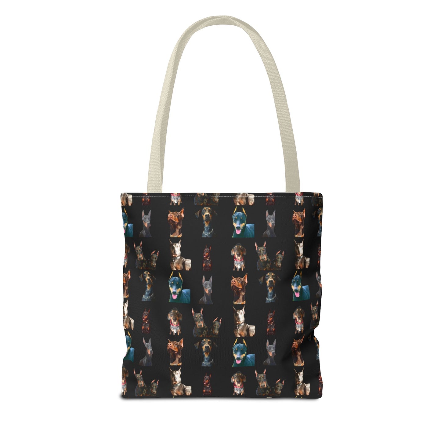 Edition 4 Doberman Model Pattern Black Tote Bag
