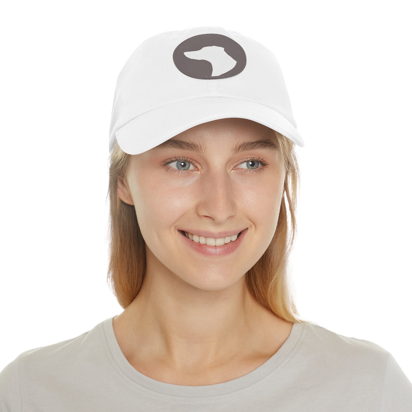 N 1 Dad Hat with Leather Patch (Round)
