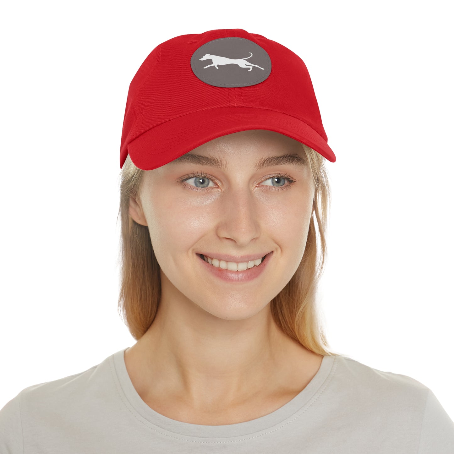 N 3 Dad Hat with Leather Patch (Round)
