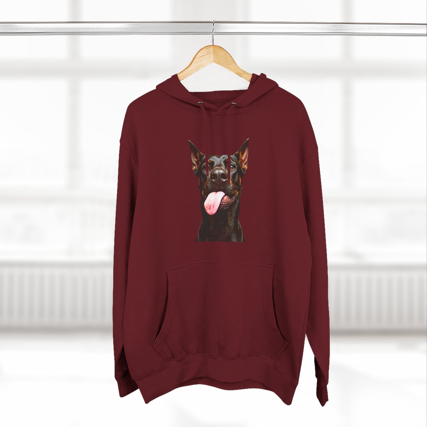 Tongue 1 Three-Panel Fleece Hoodie