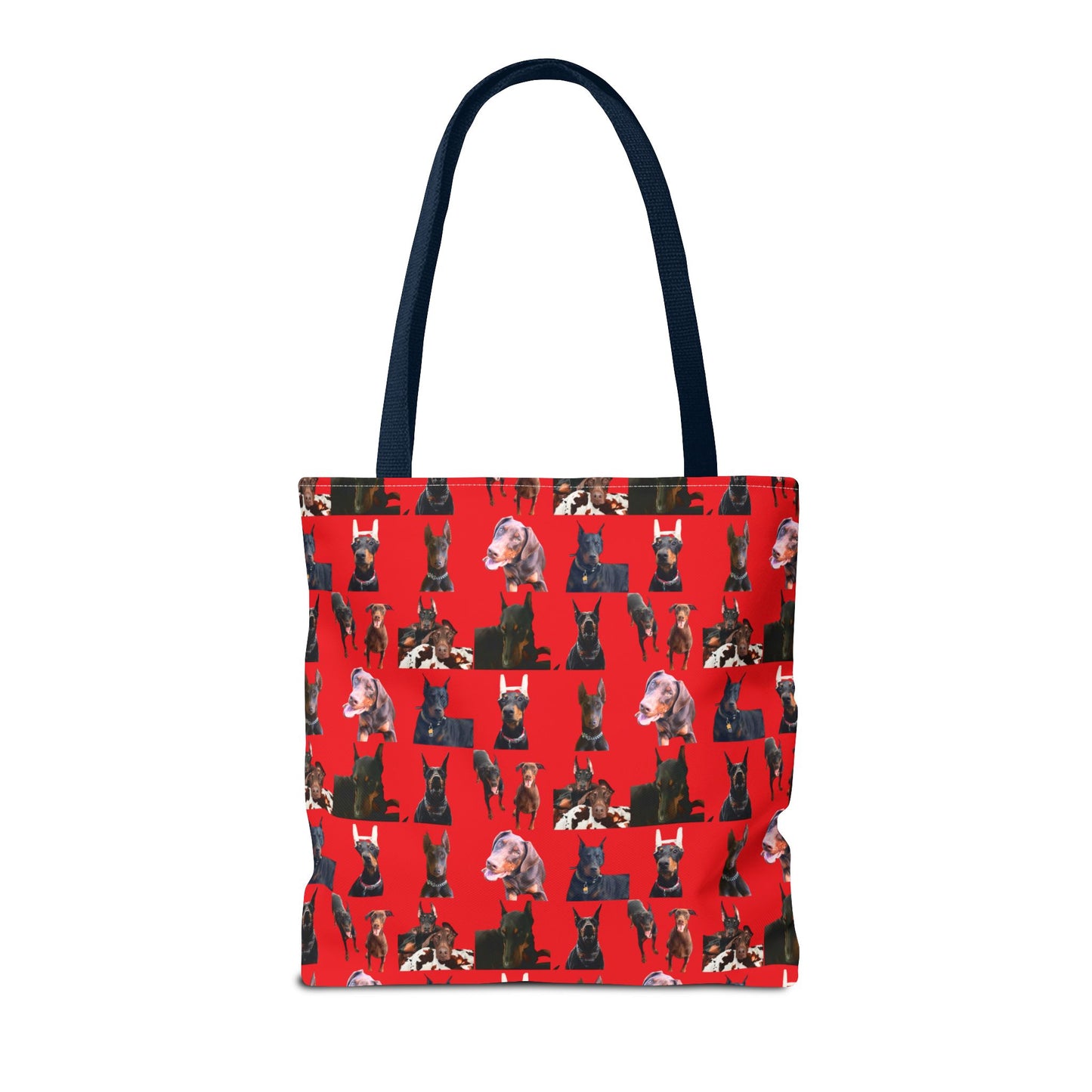 Edition 10 Doberman Model Pattern Red Tote Bag