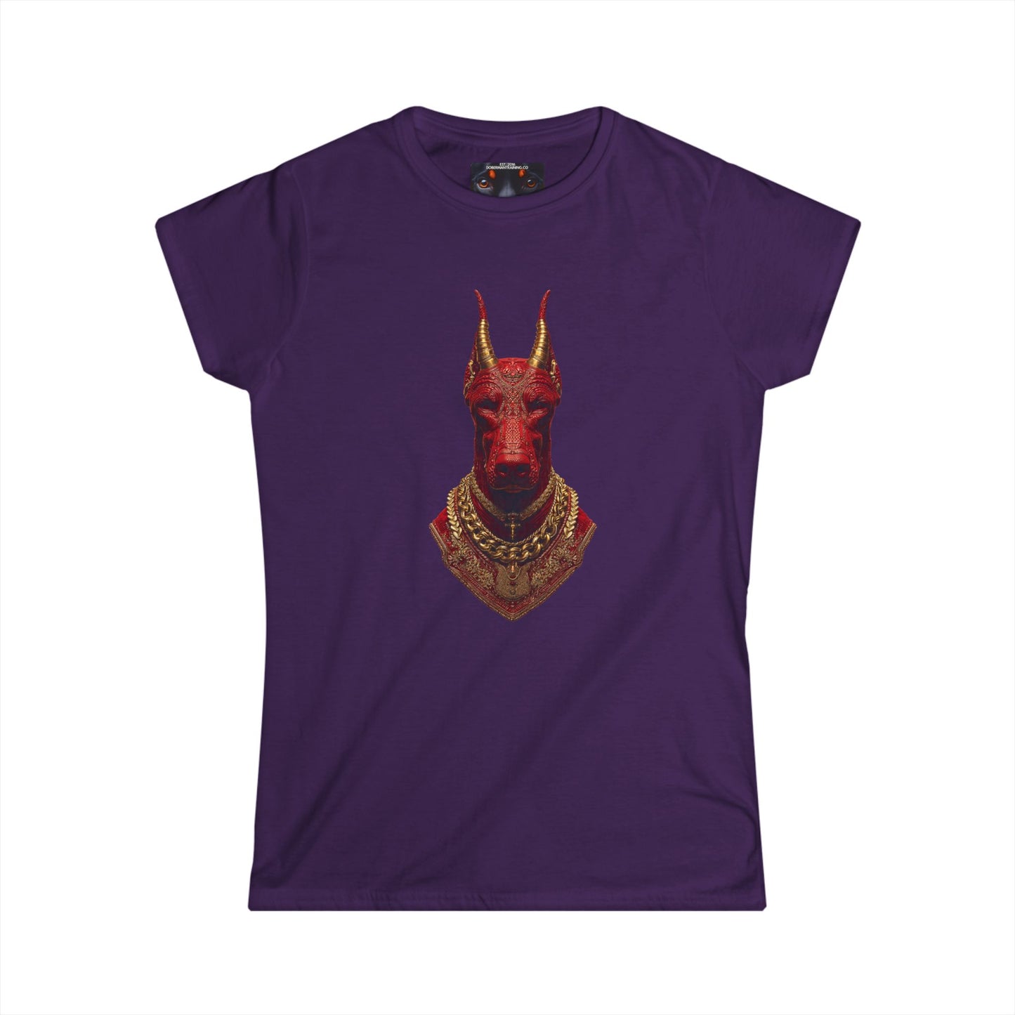 Doberman Goat 3 Women's Softstyle Tee
