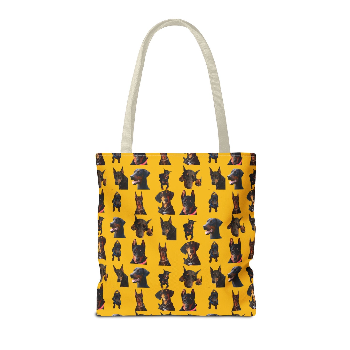 Edition 2 Doberman Model Pattern Yellow Tote Bag