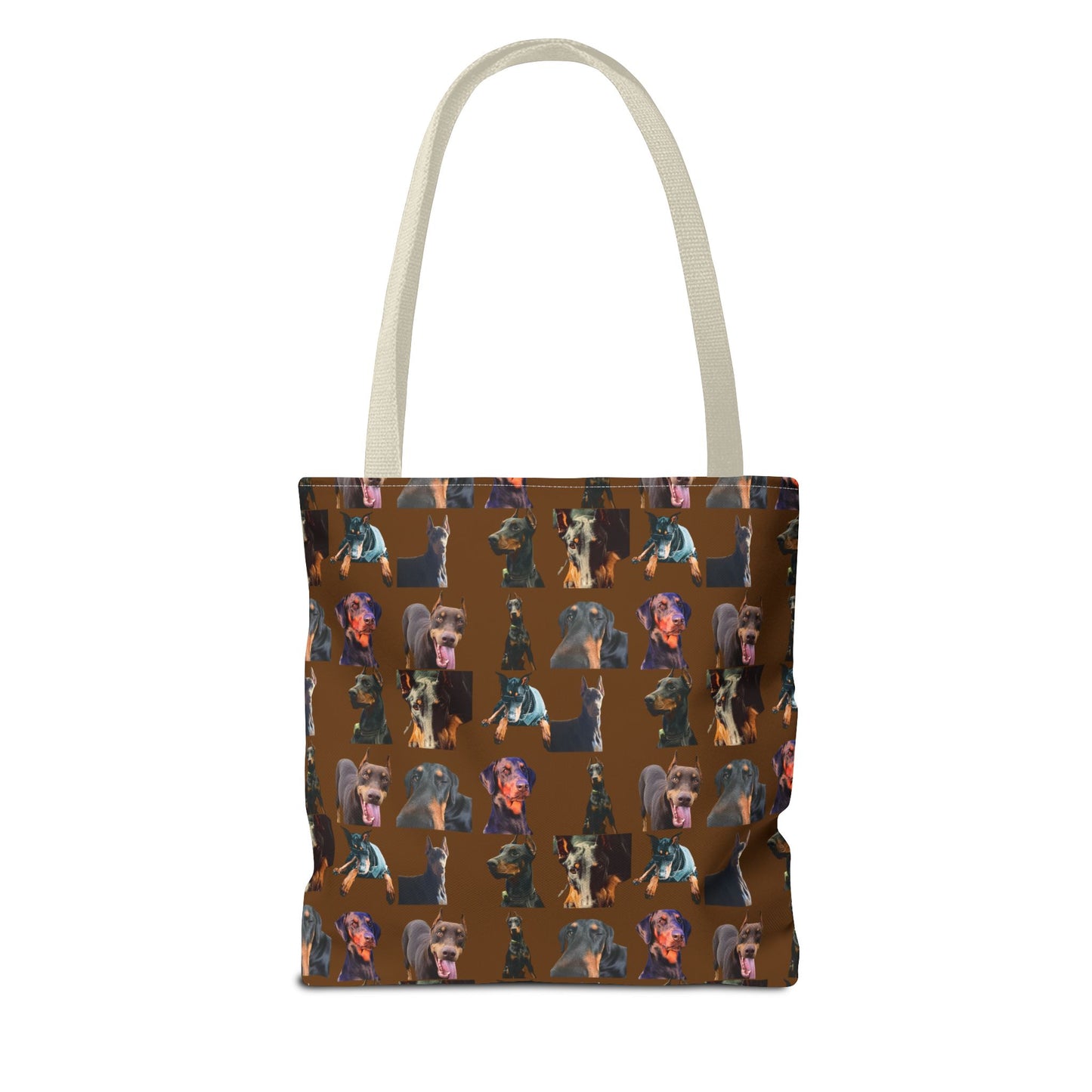 Edition 3 Doberman Model Pattern Brown Tote Bag