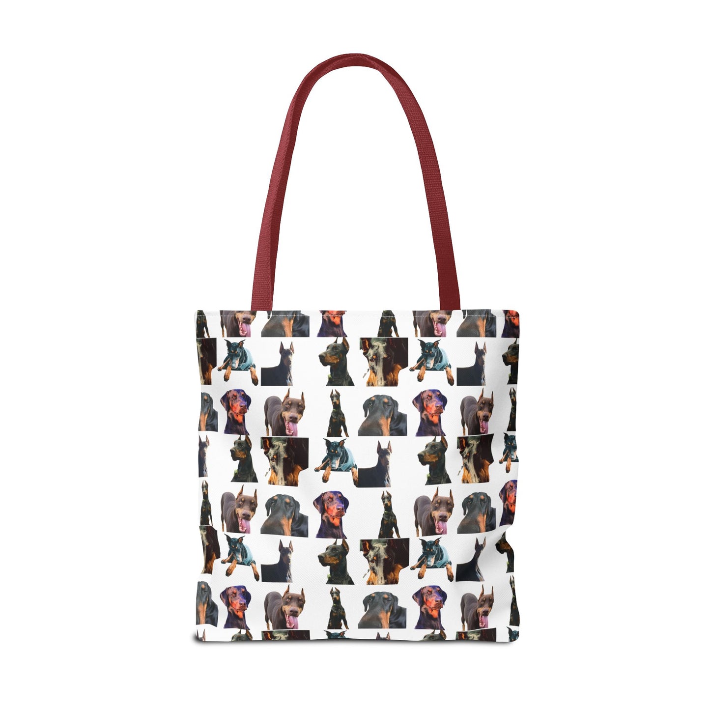 Edition 3 Doberman Model Pattern White Tote Bag