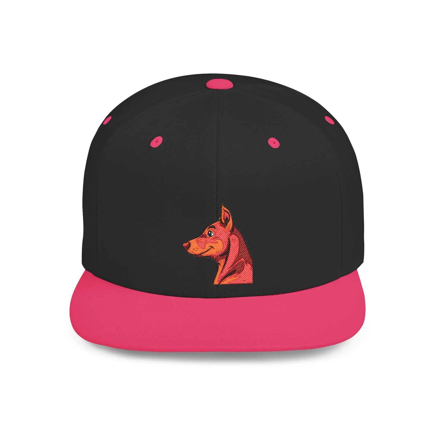 Custom Embroidered Flat Bill Snapback