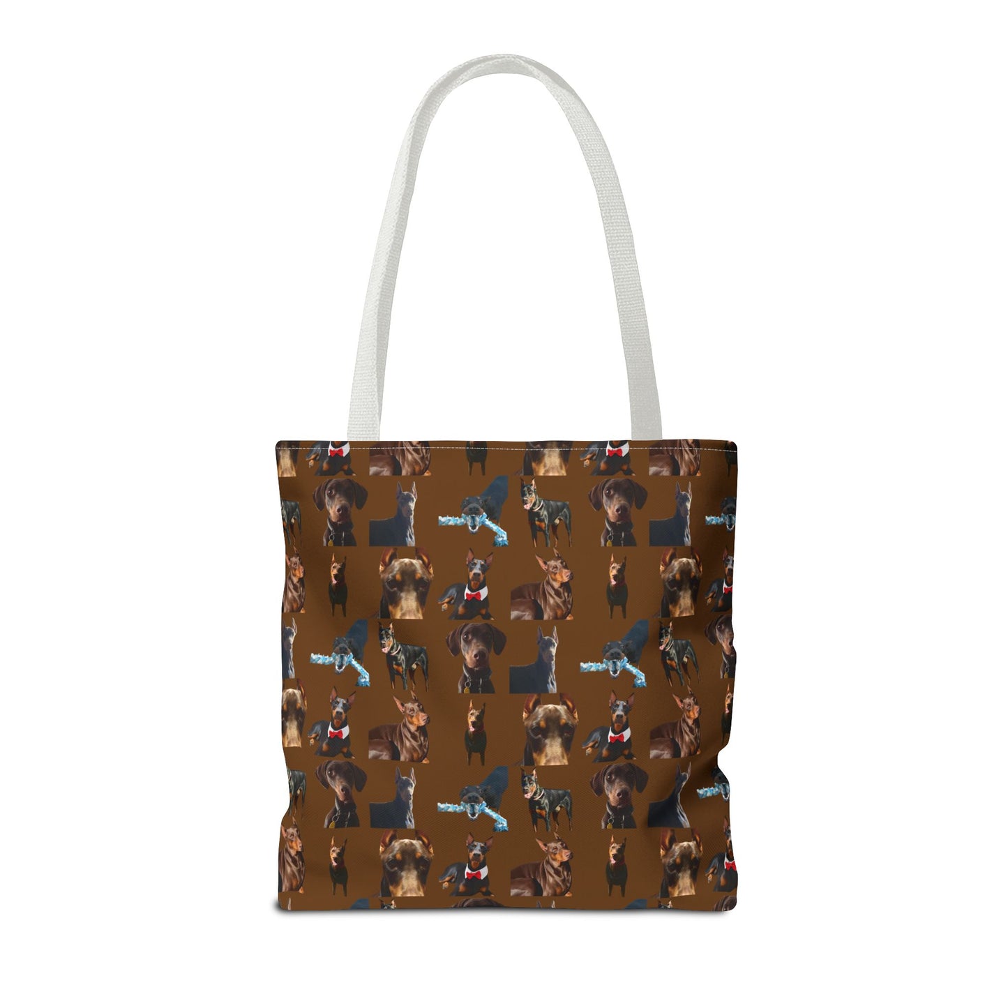 Edition 1 Doberman Model Pattern Brown Tote Bag
