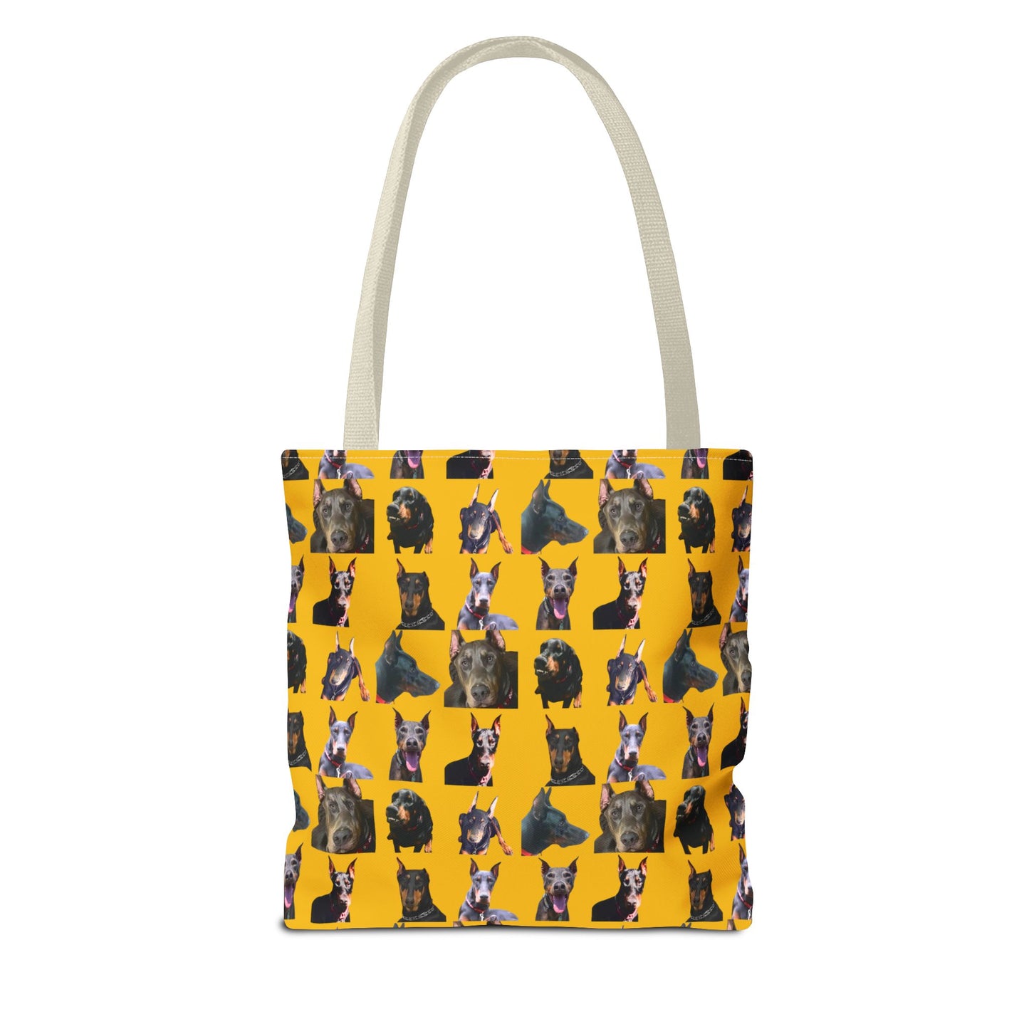 Edition 11 Doberman Model Pattern Yellow Tote Bag
