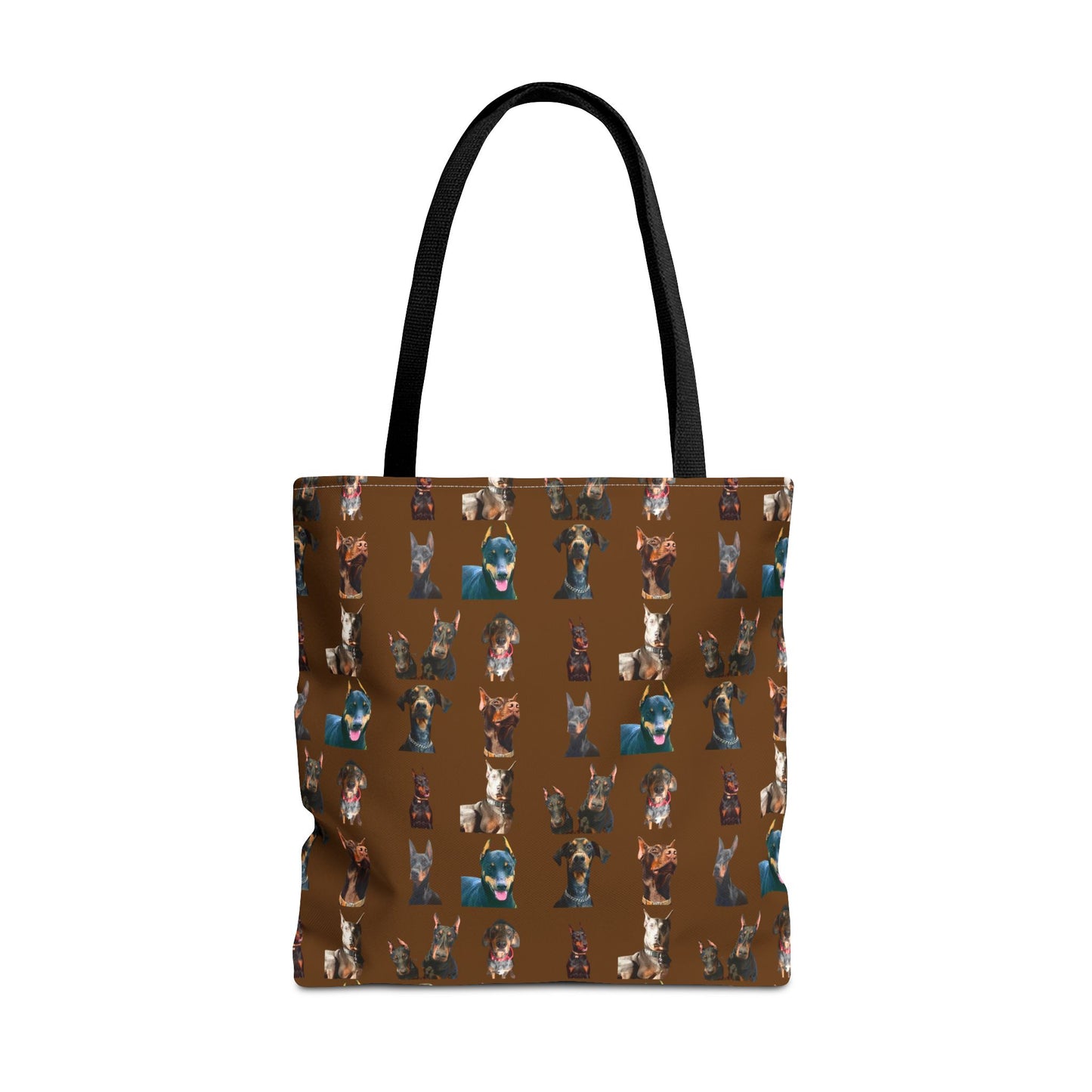 Edition 4 Doberman Model Pattern Brown Tote Bag