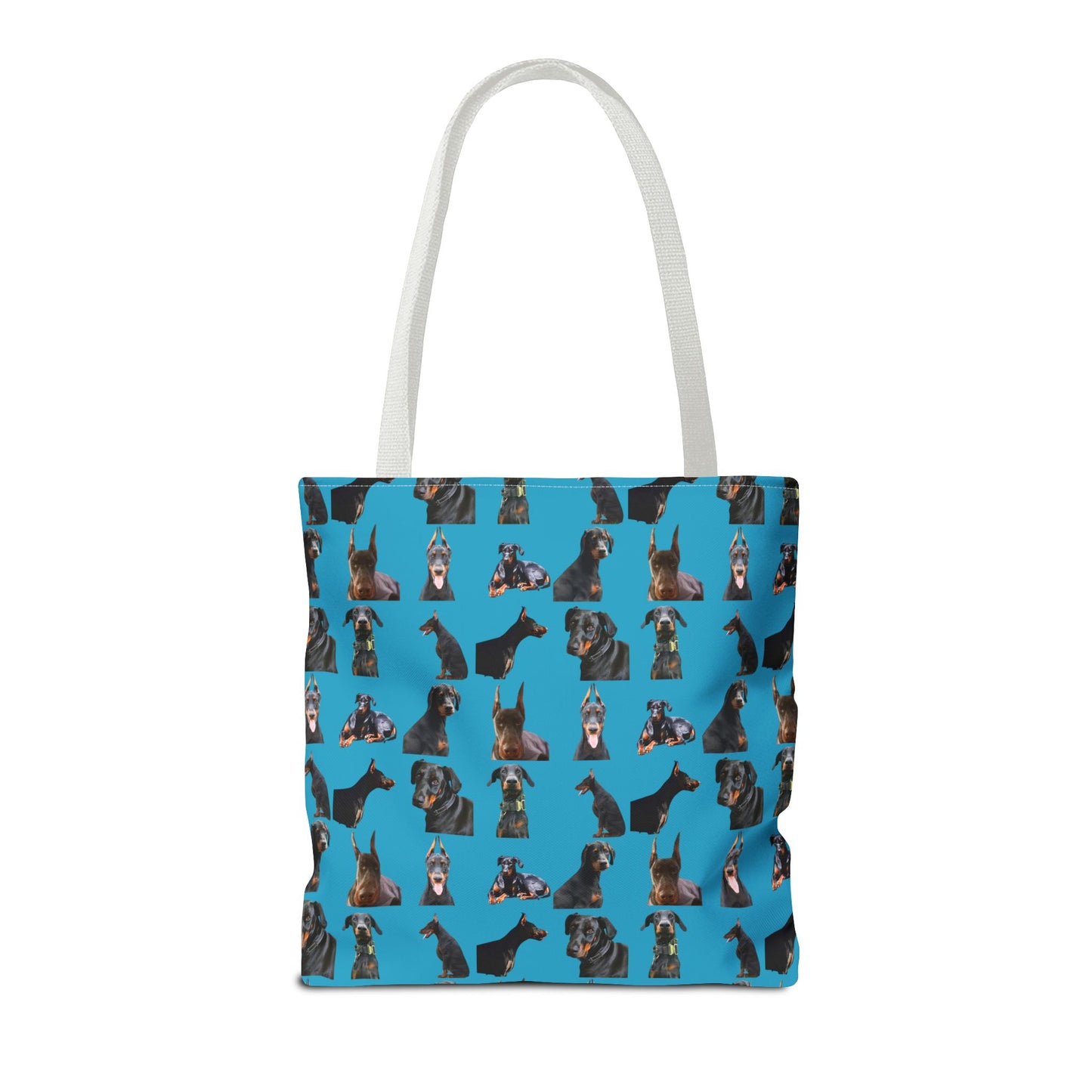 Edition 6 Doberman Model Pattern Turquoise Tote Bag