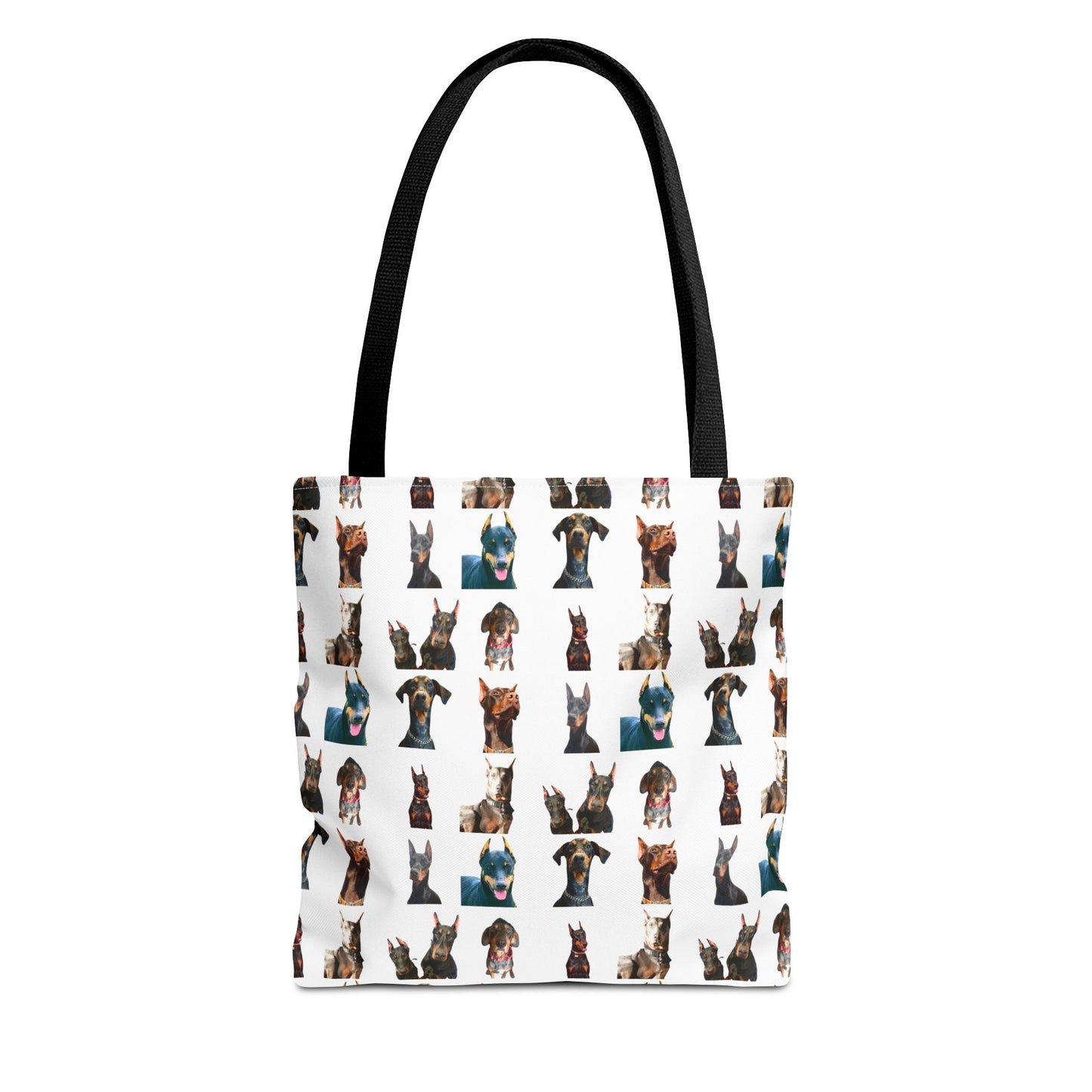 Edition 4 Doberman Model Pattern White Tote Bag