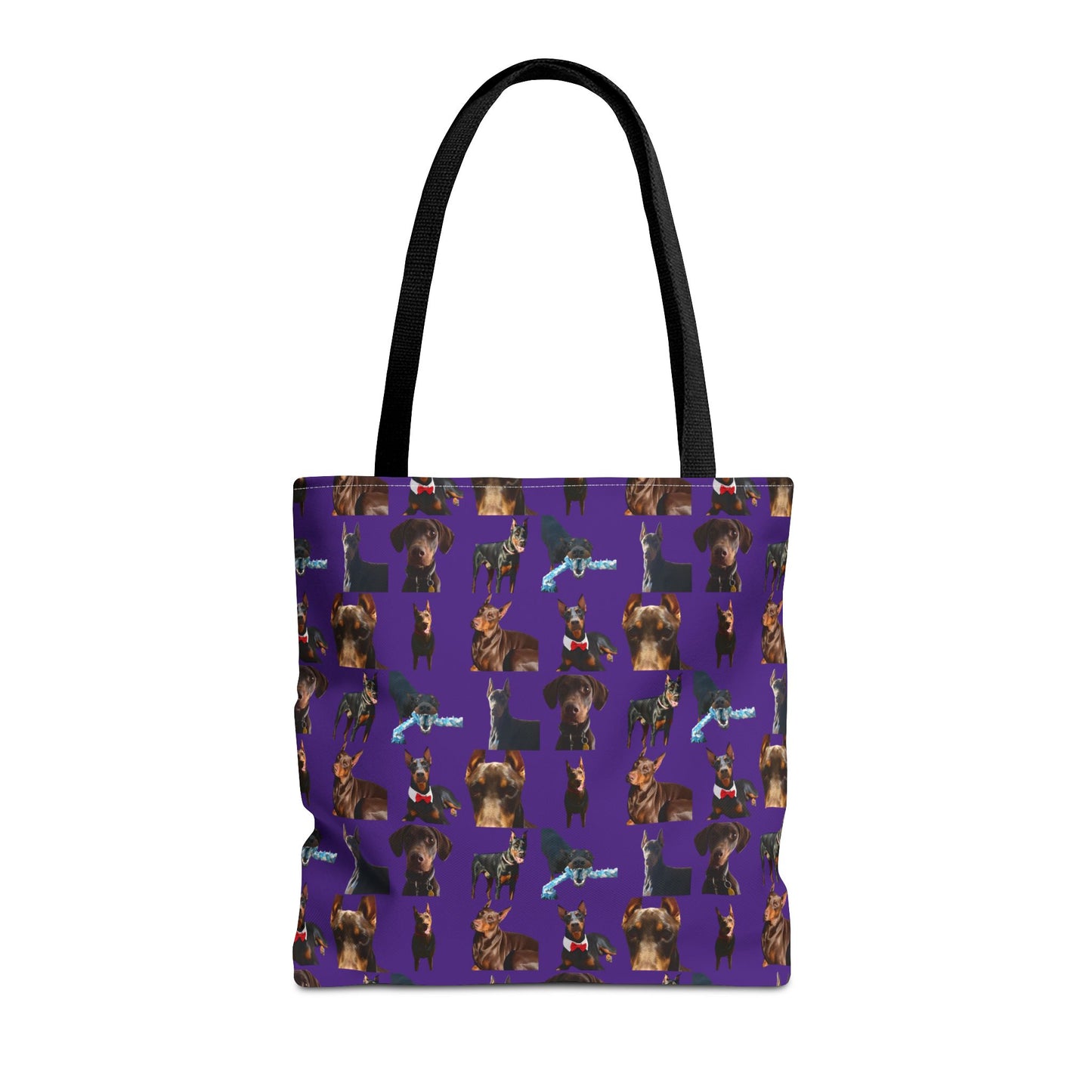 Edition 1 Doberman Model Pattern Purple Tote Bag