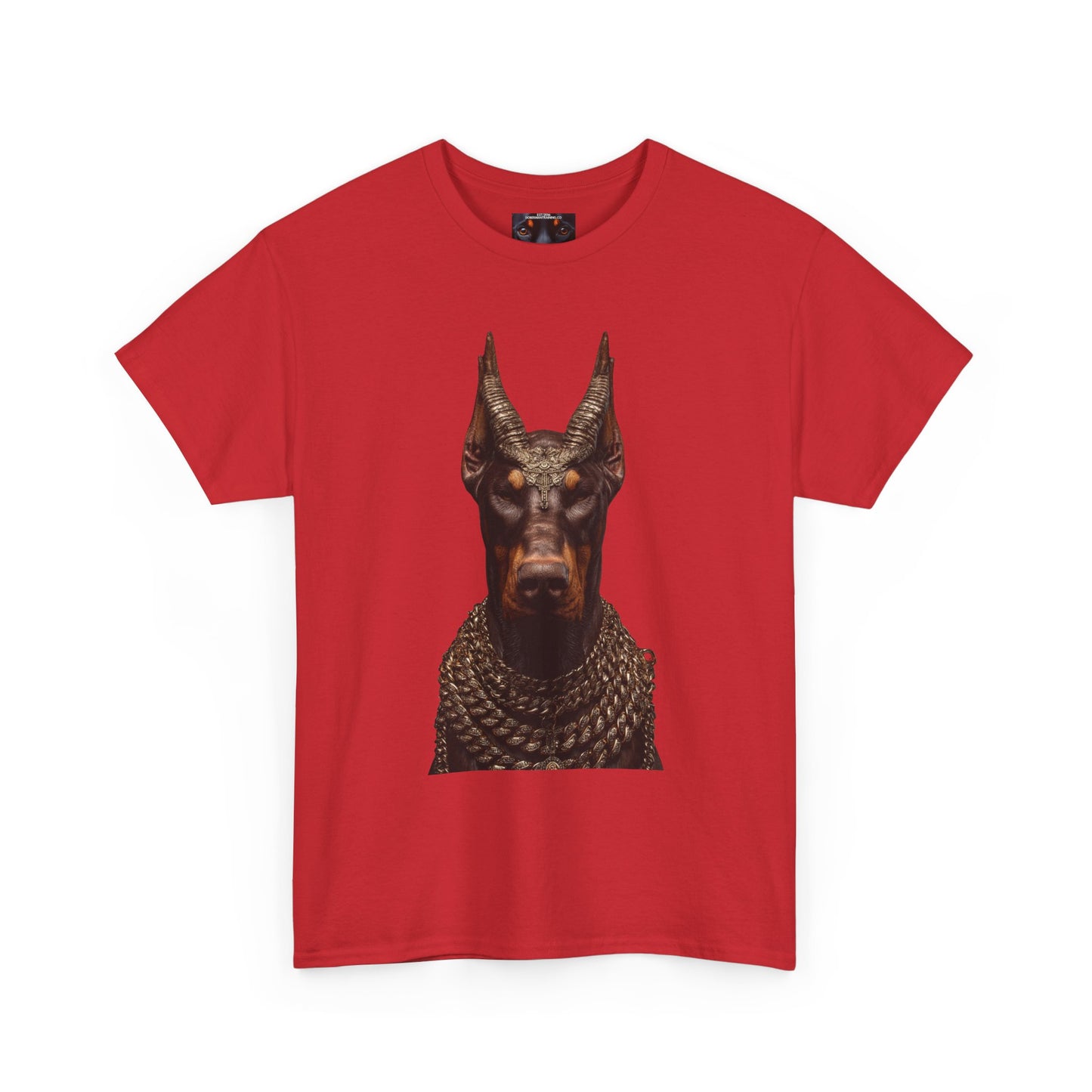 Doberman Goat 4 Private Lable Unisex Heavy Cotton Tee