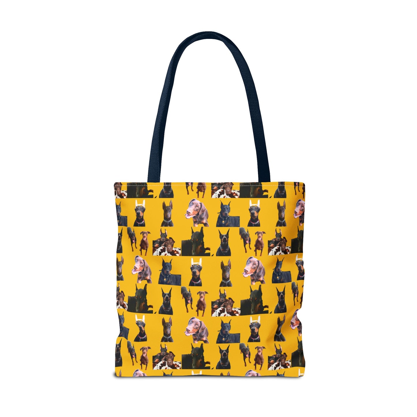 Edition 10 Doberman Model Pattern Yellow Tote Bag