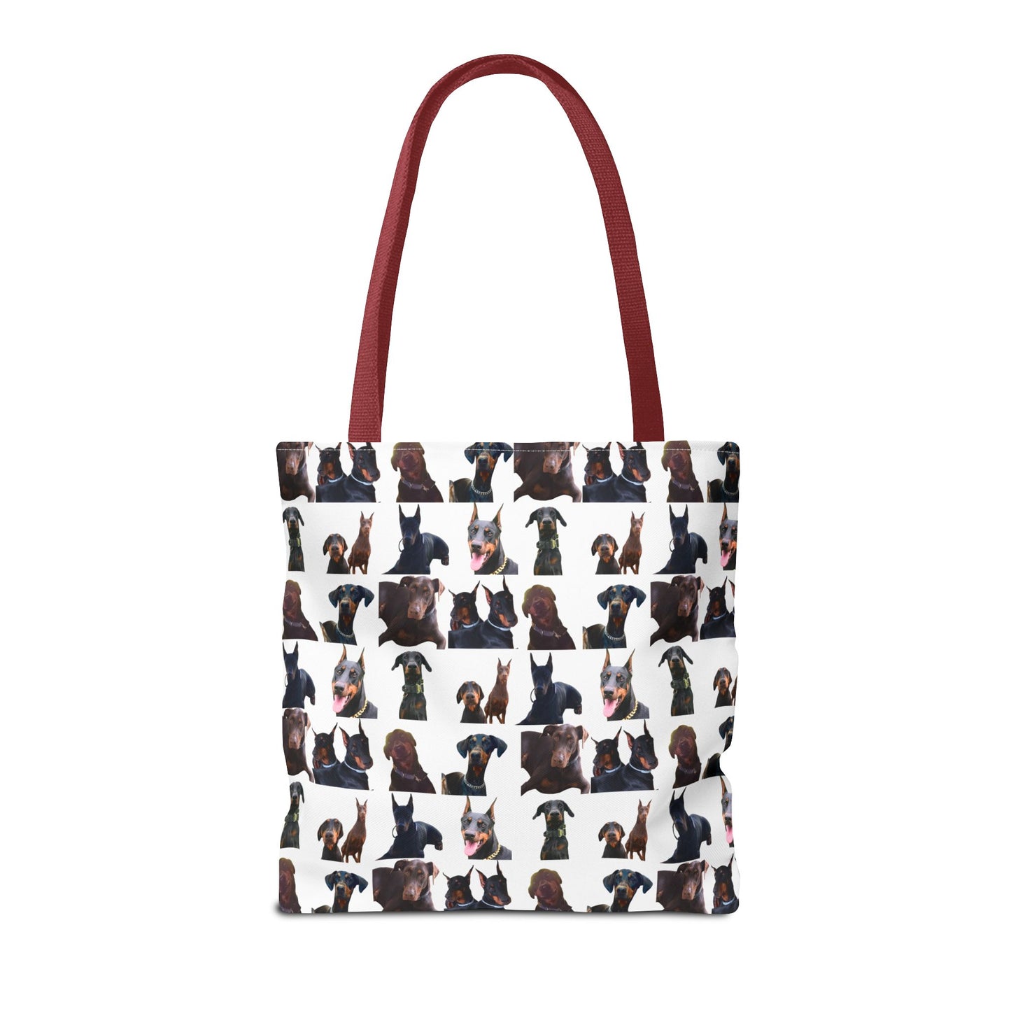 Edition 5 Doberman Model Pattern White Tote Bag