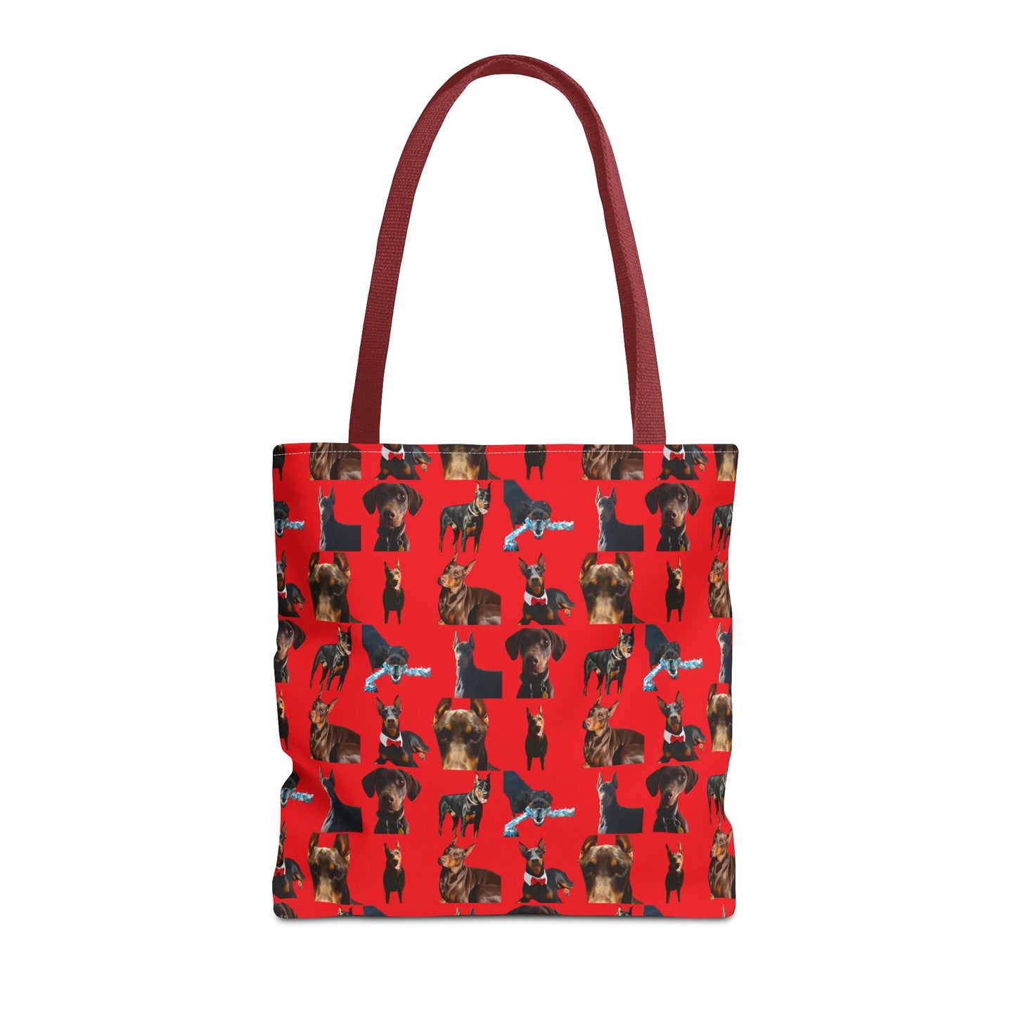 Edition 1 Doberman Model Pattern Red Tote Bag