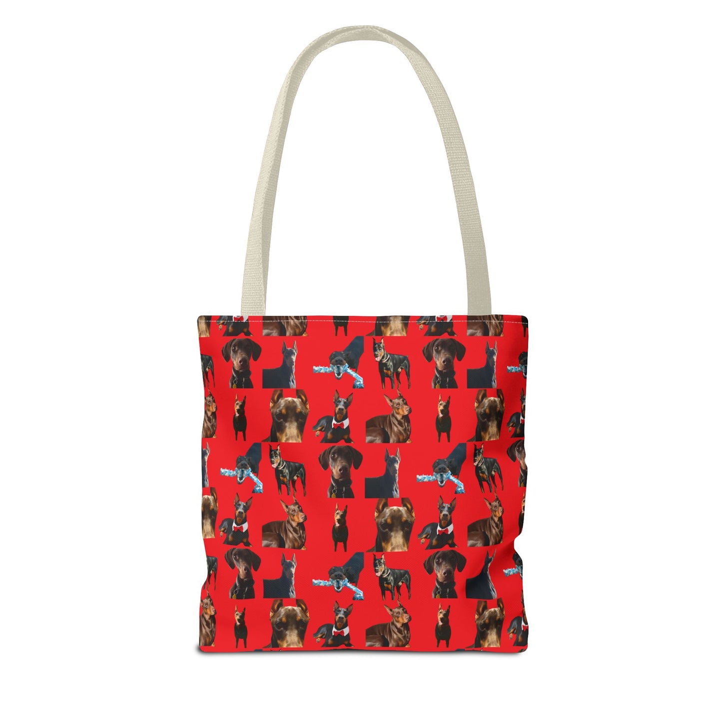 Edition 1 Doberman Model Pattern Red Tote Bag
