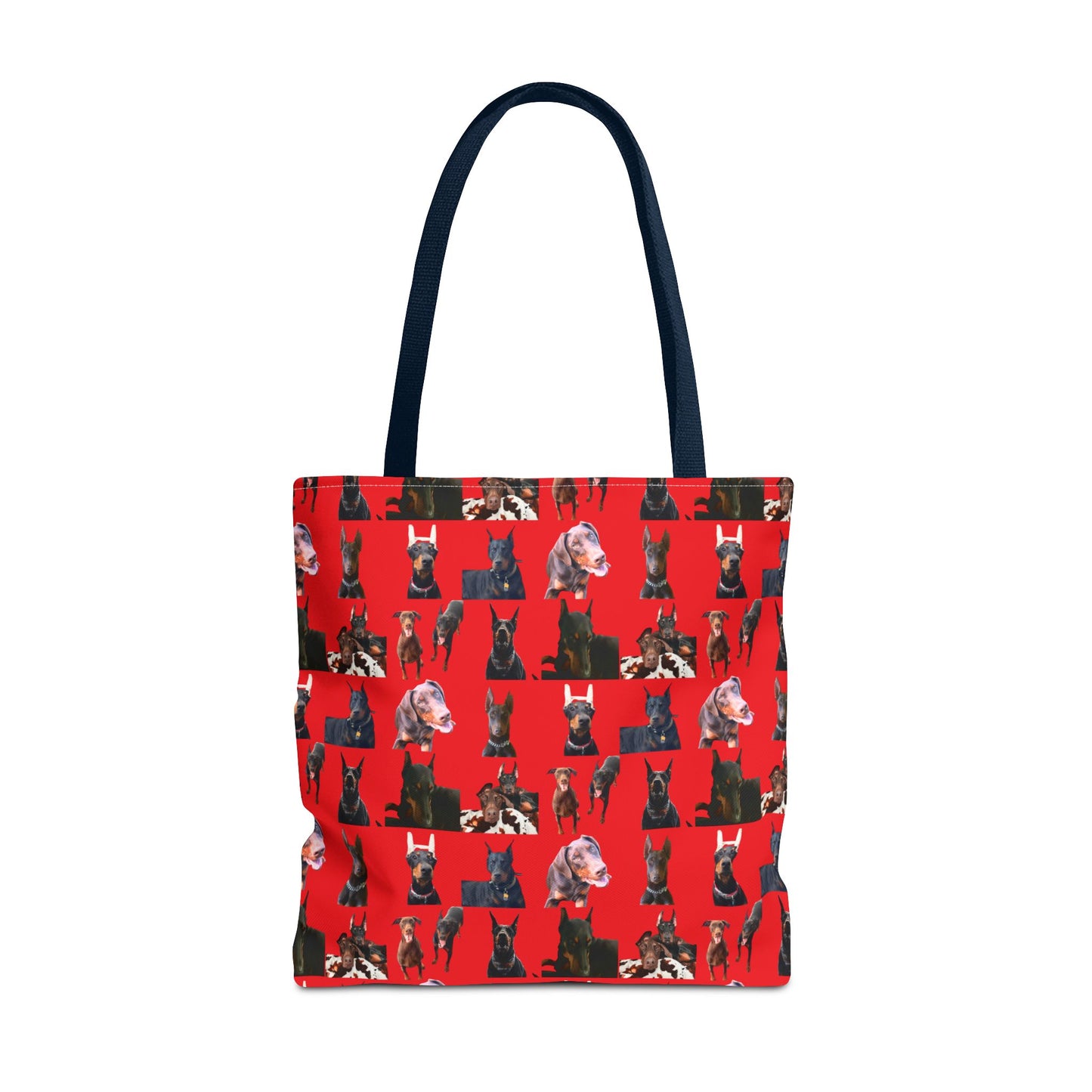 Edition 10 Doberman Model Pattern Red Tote Bag