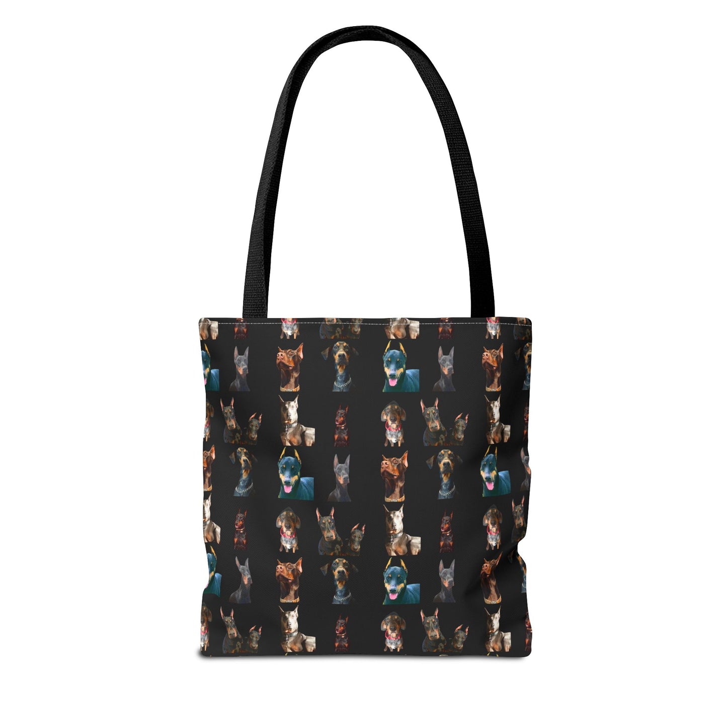 Edition 4 Doberman Model Pattern Black Tote Bag
