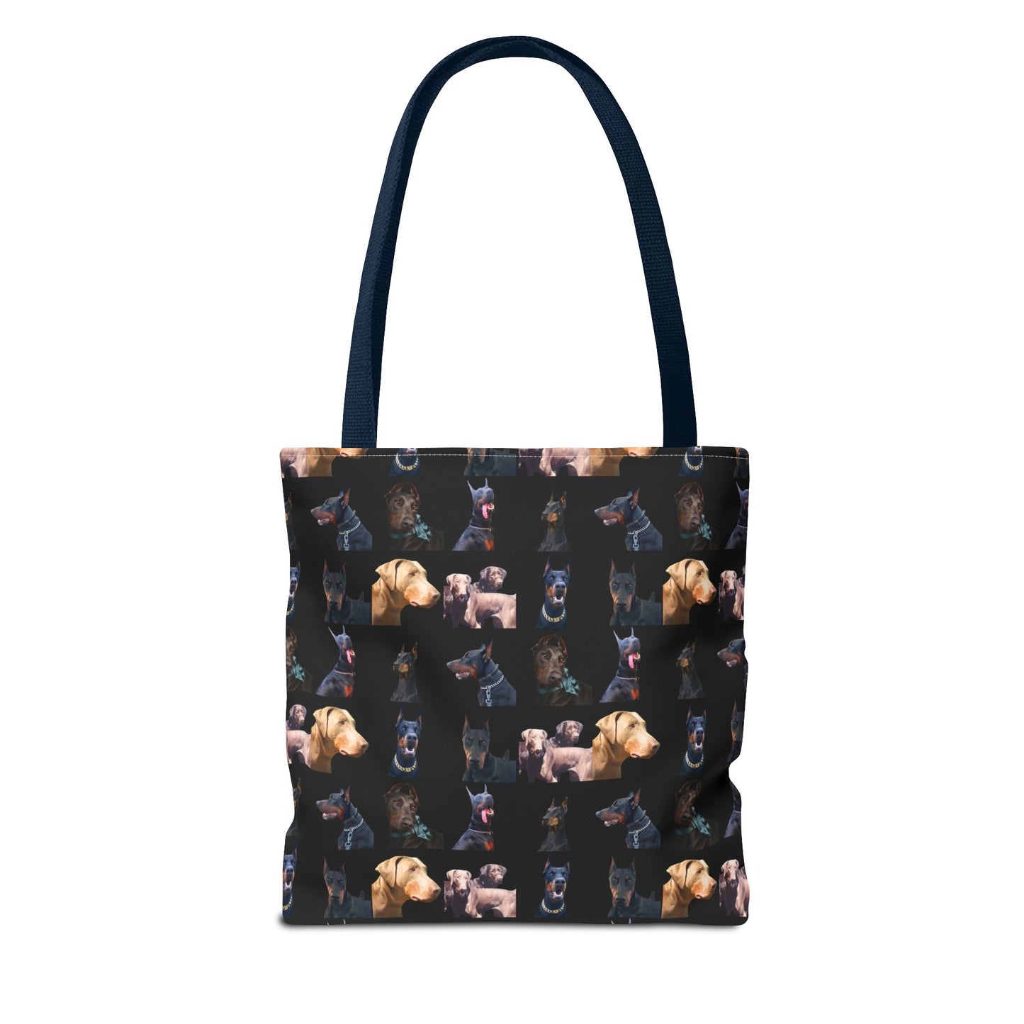 Edition 8 Doberman Model Pattern Black Tote Bag