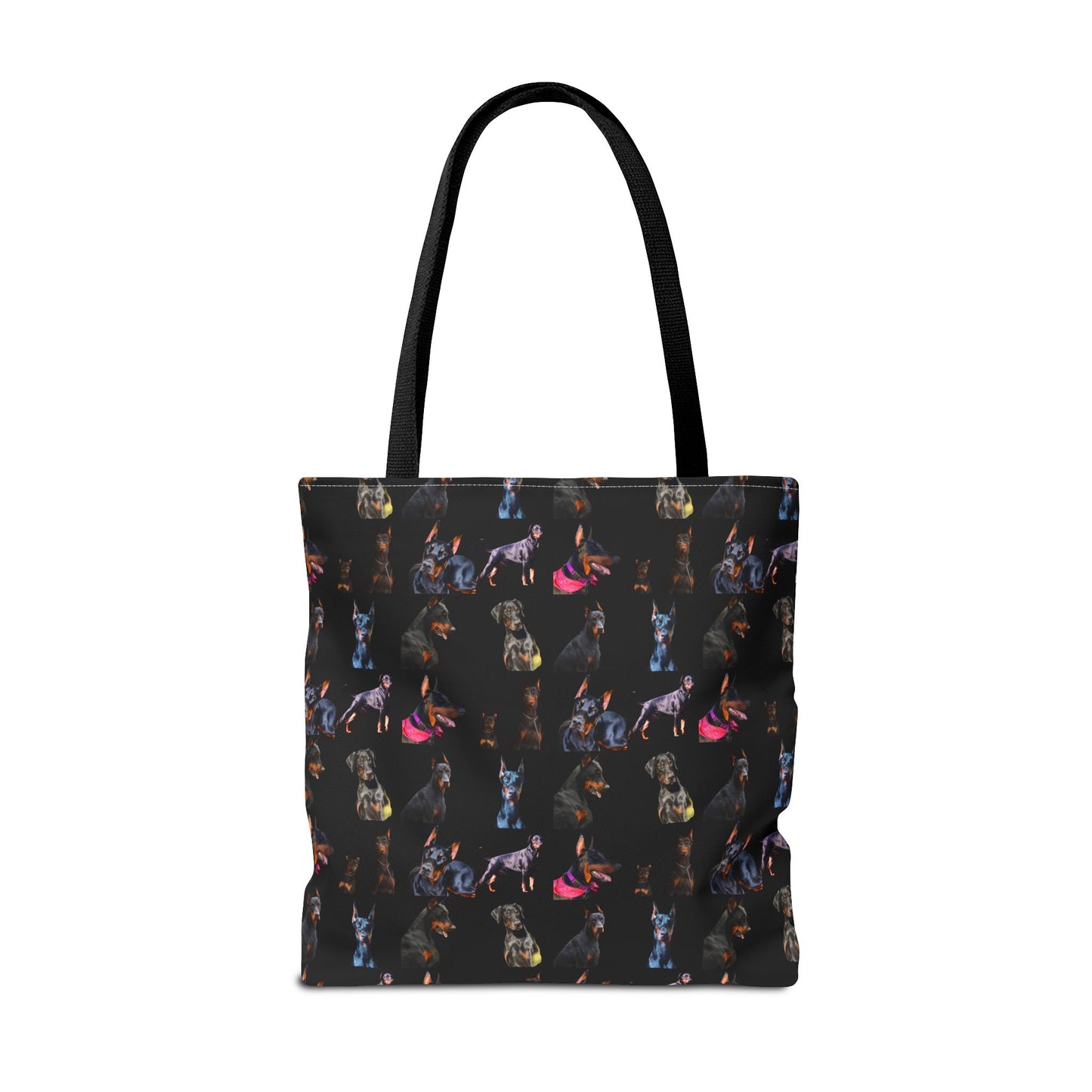 Edition 7 Doberman Model Pattern Black Tote Bag