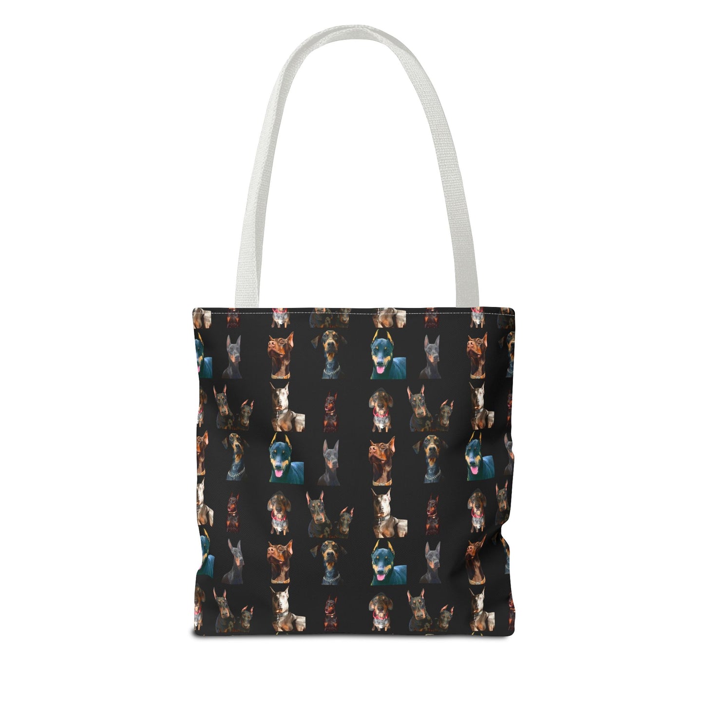 Edition 4 Doberman Model Pattern Black Tote Bag
