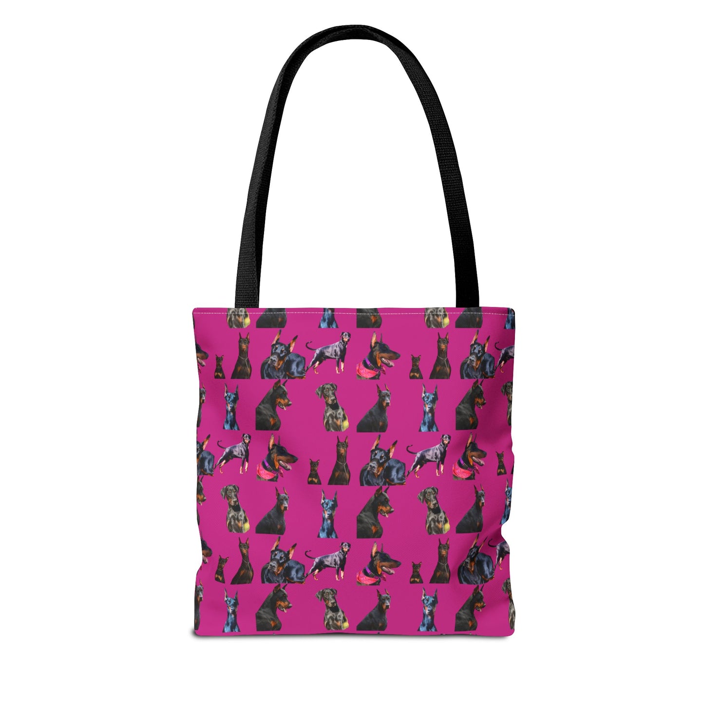 Edition 7 Doberman Model Pattern Pink Tote Bag