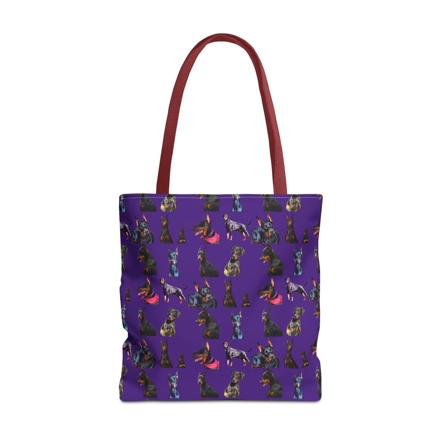 Edition 7 Doberman Model Pattern Purple Tote Bag
